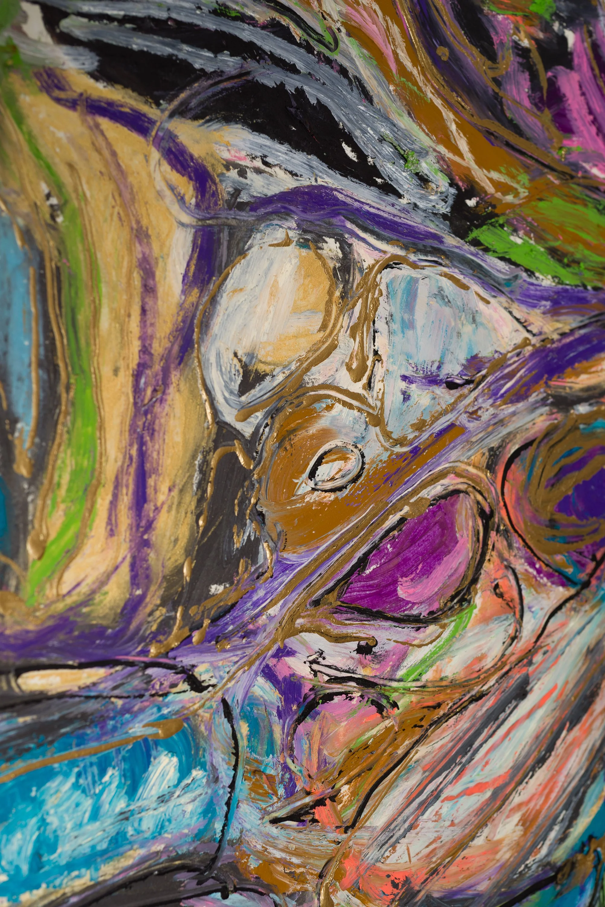 Drawing 16, oil on paper, 76 x 56 cm, 2025
