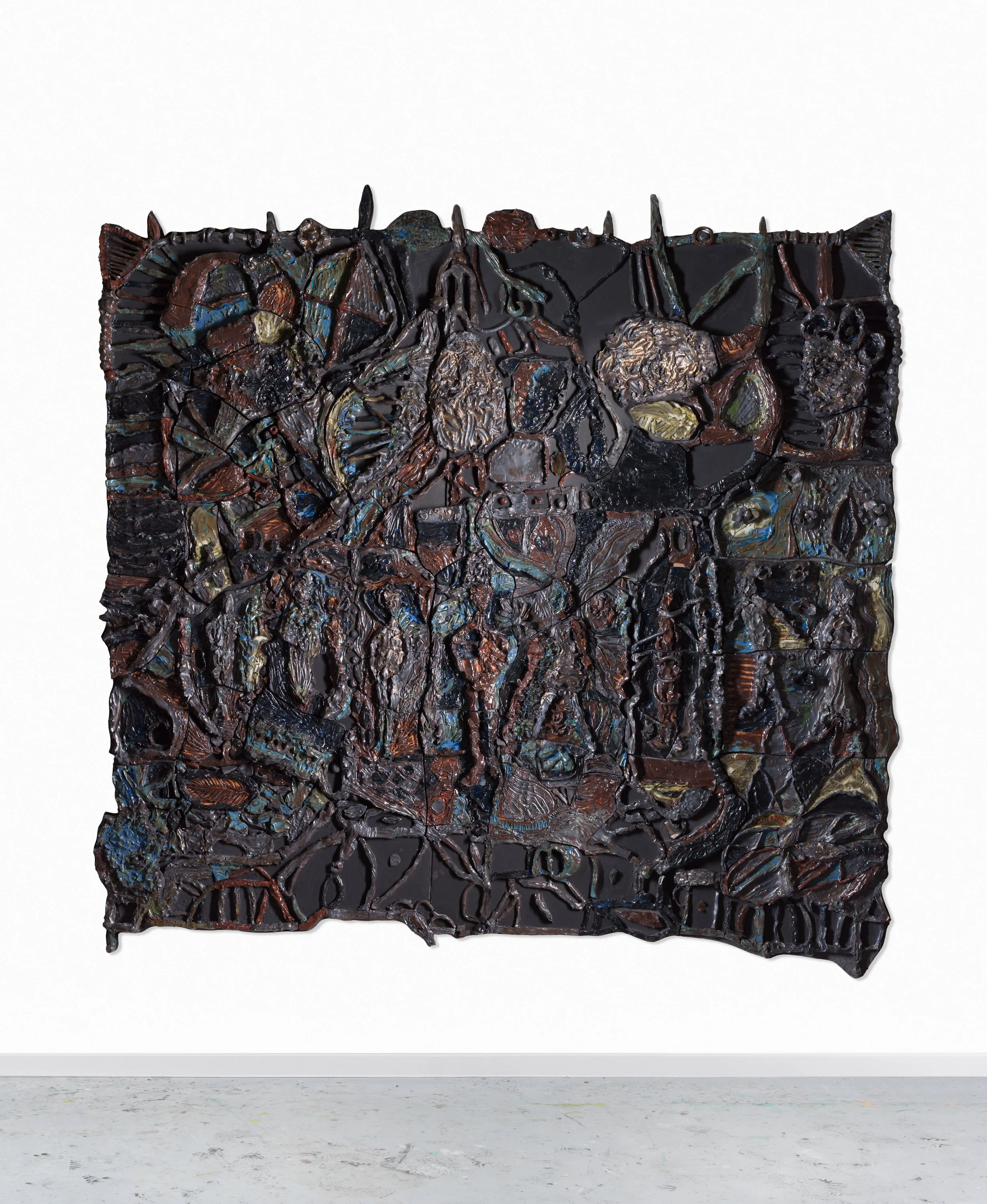 Fresque grande 2, ceramic, 216 x 233 cm, 2025