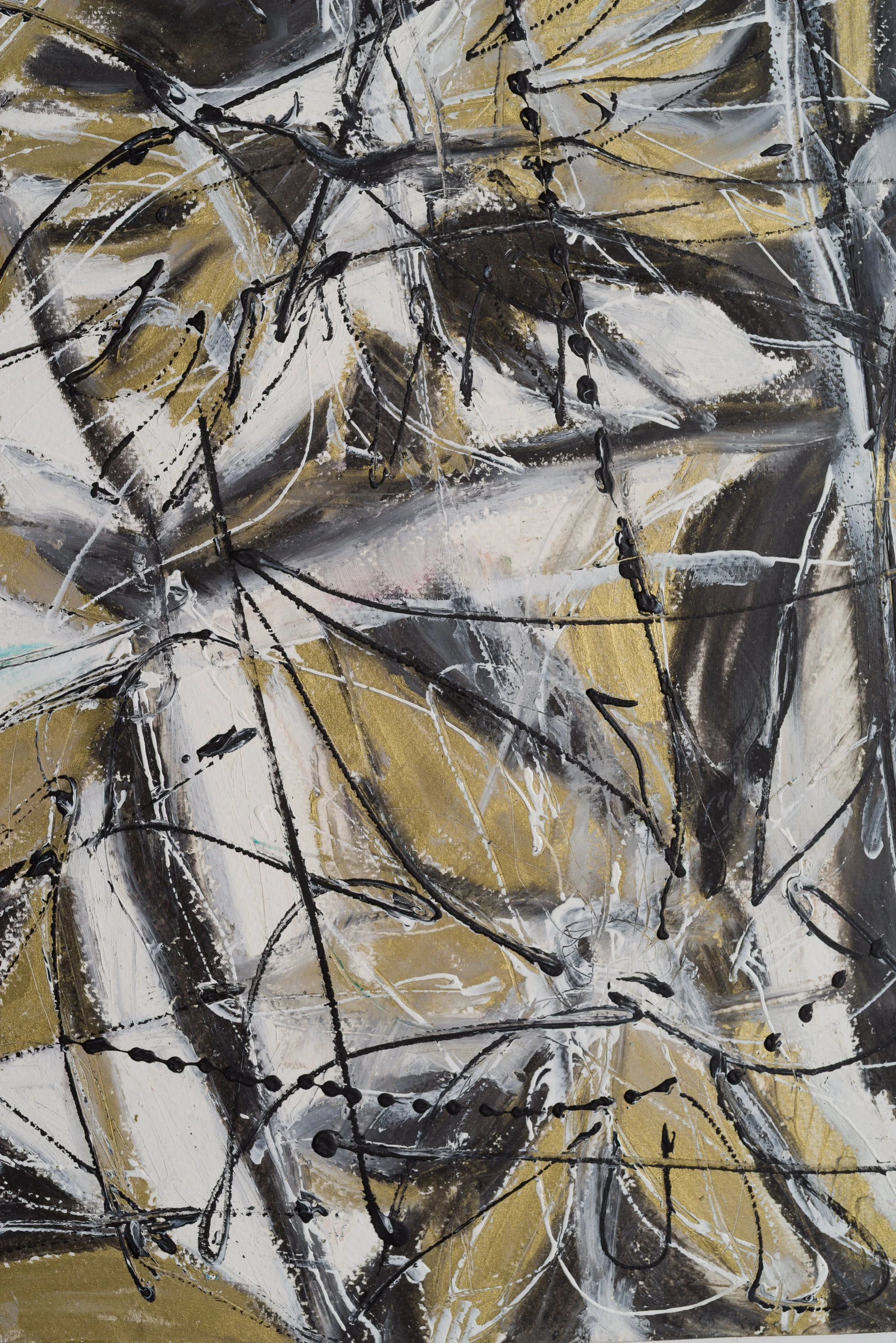 Drawing 2, oil and acrylic on paper, 76 x 56 cm, 2025