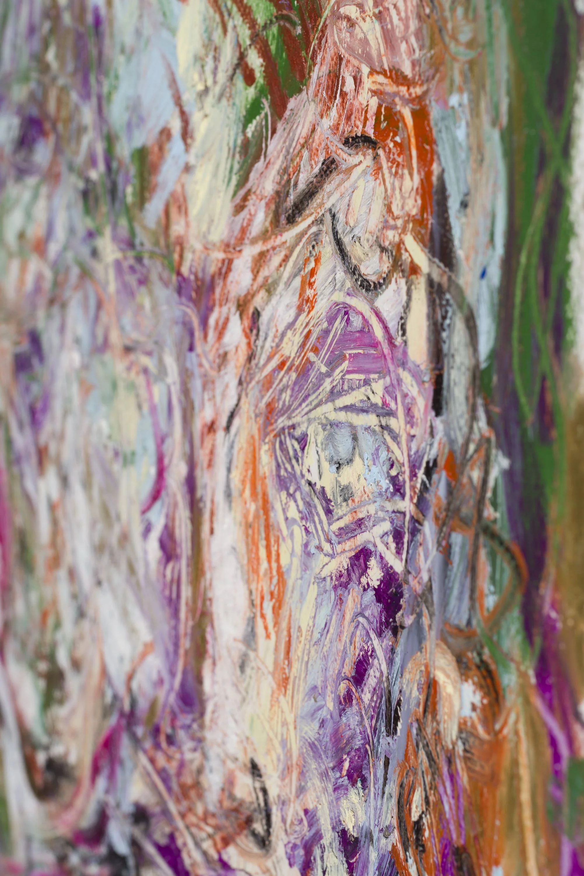 Drawing 10, oil on paper, 76 x 56 cm, 2025