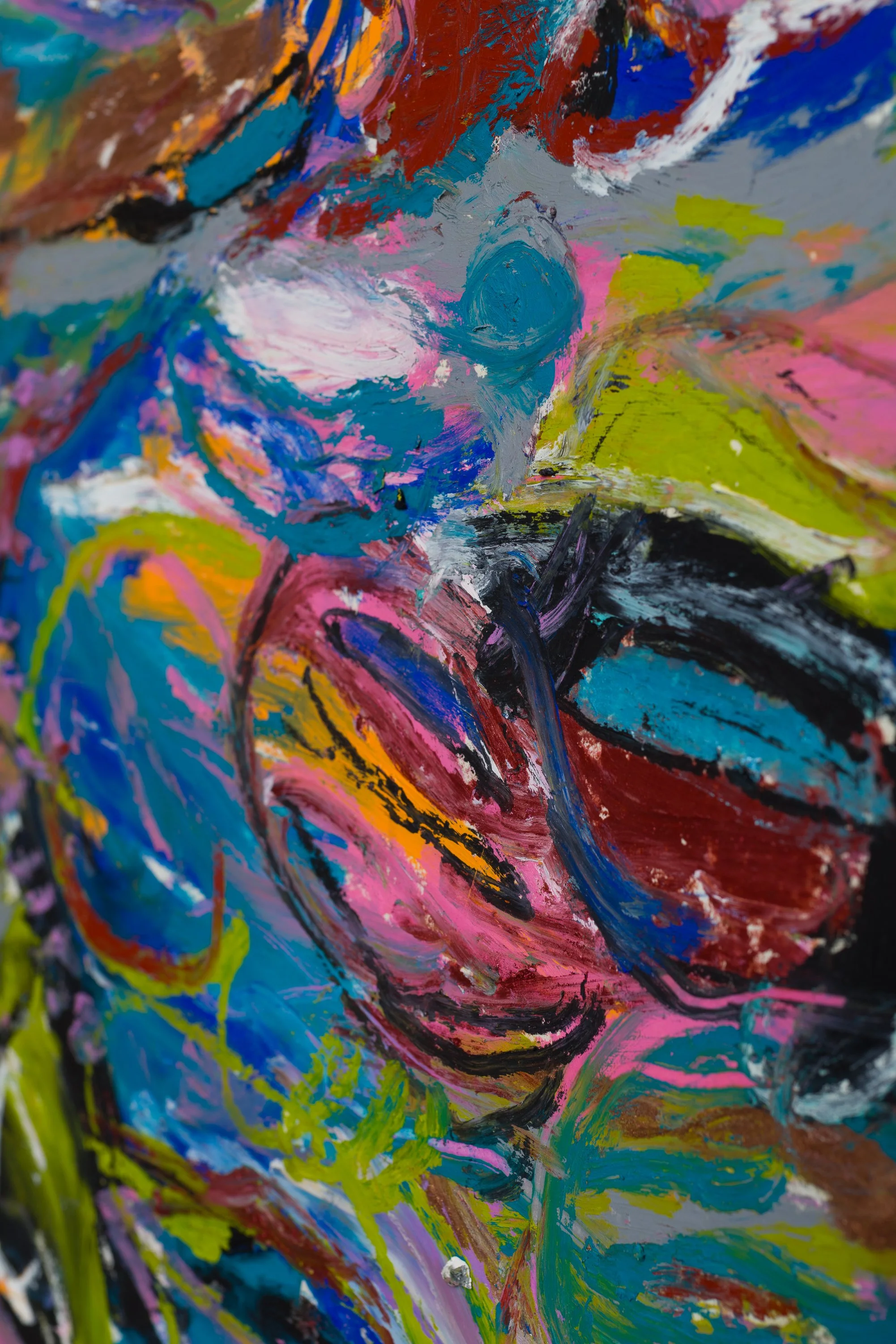 Drawing 15, oil on paper, 76 x 56 cm, 2025