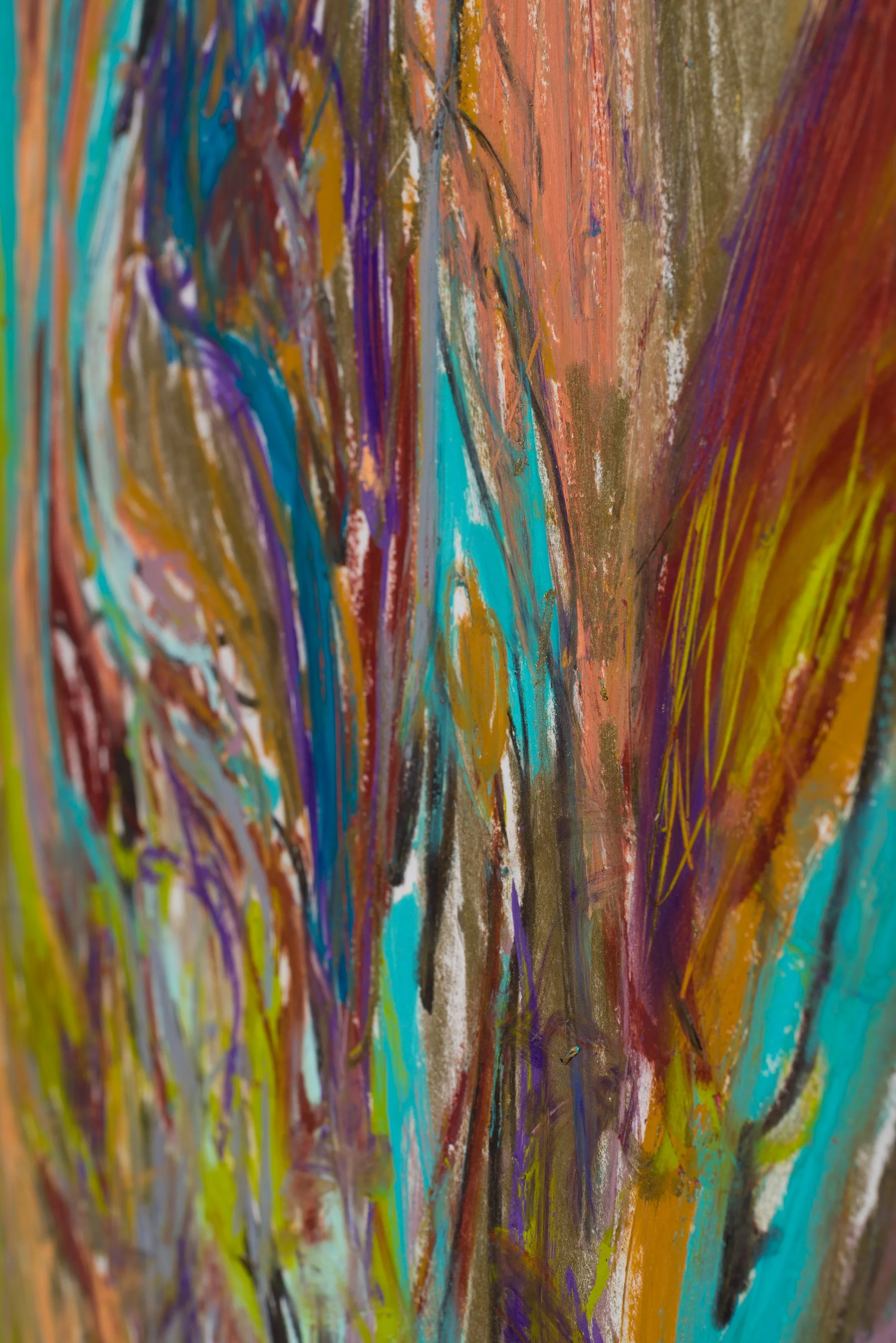 Drawing 15, oil on paper, 76 x 56 cm, 2025