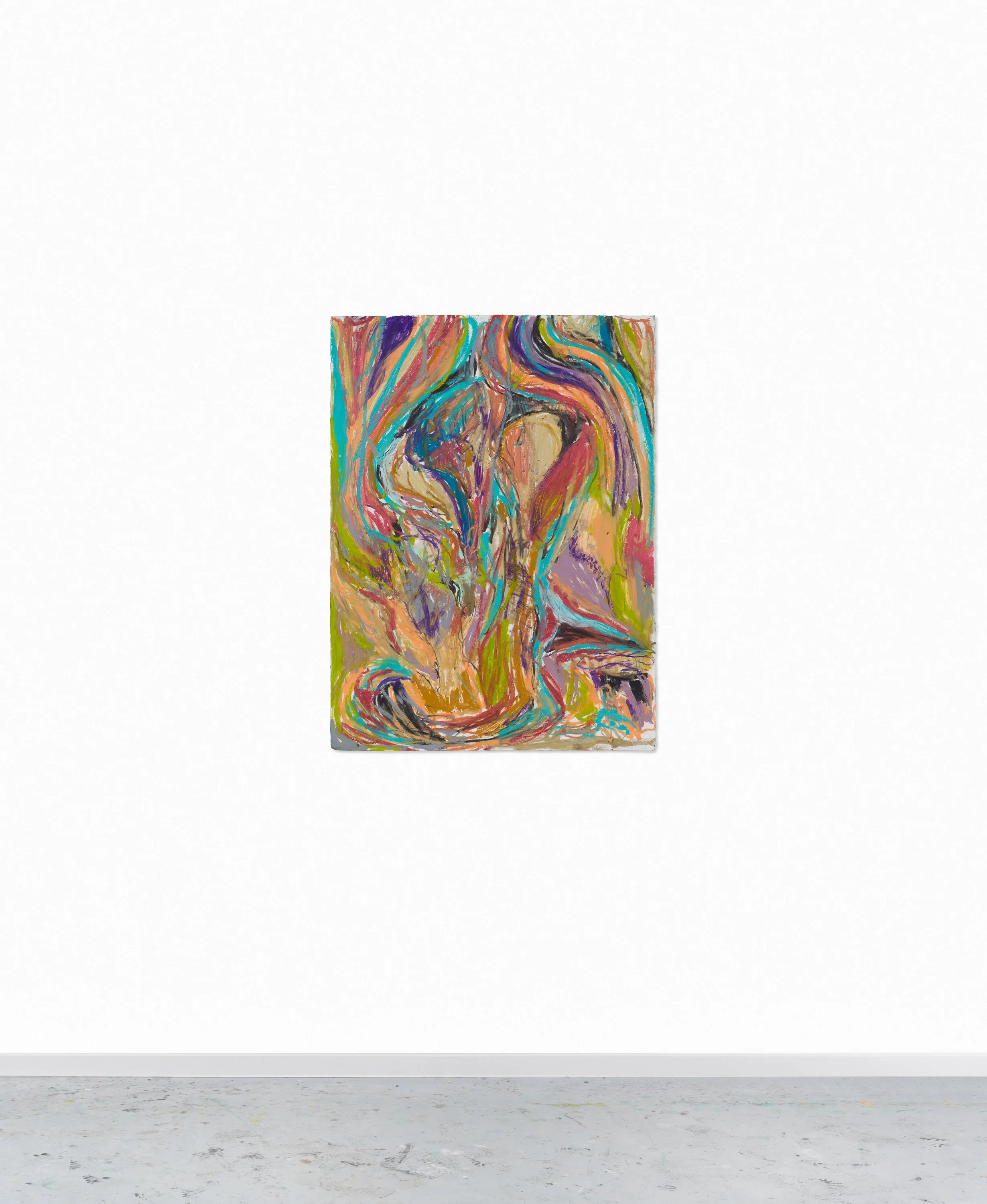 Drawing 15, oil on paper, 76 x 56 cm, 2025