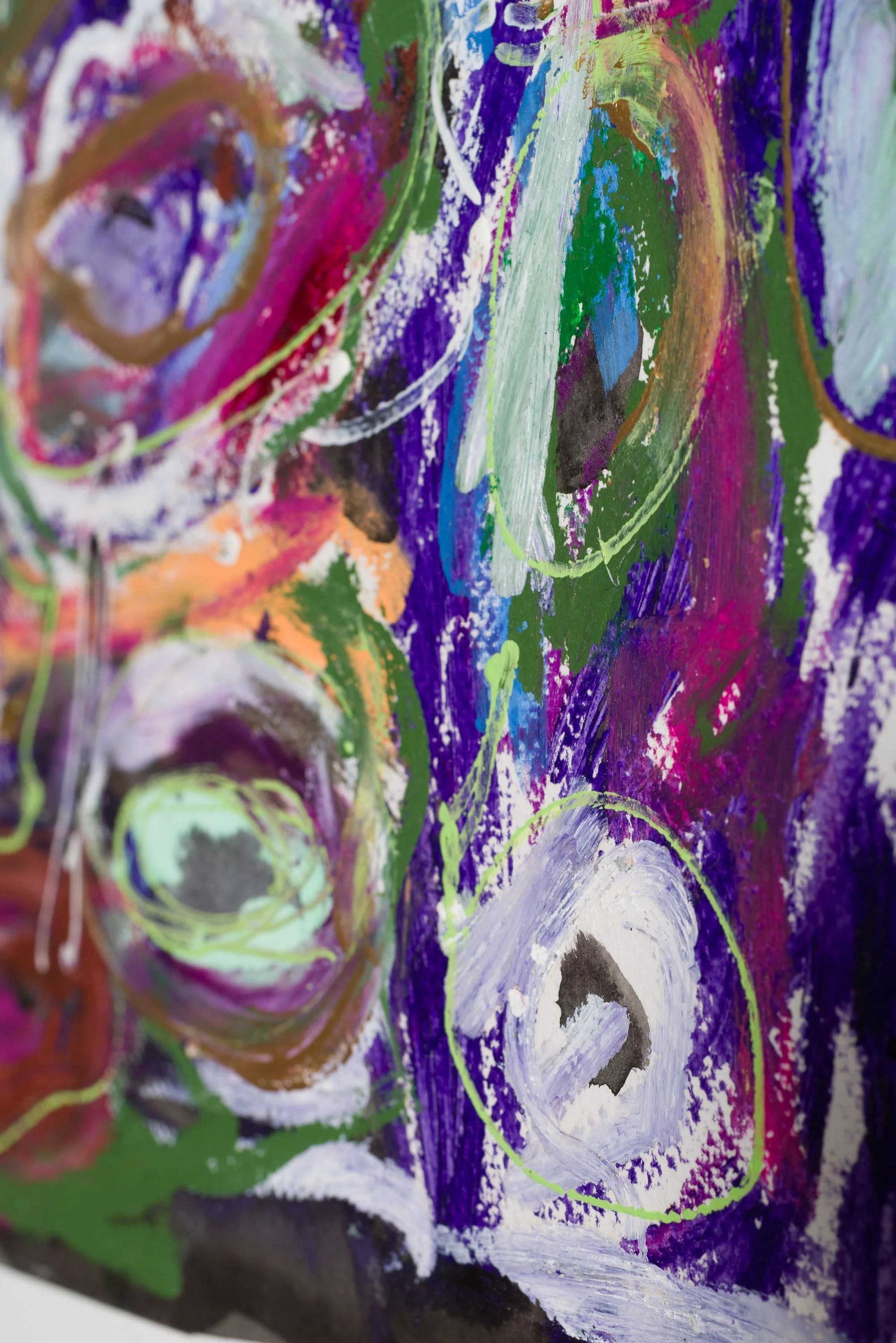 Drawing 7, oil and acrylic on paper, 76 x 56 cm, 2025