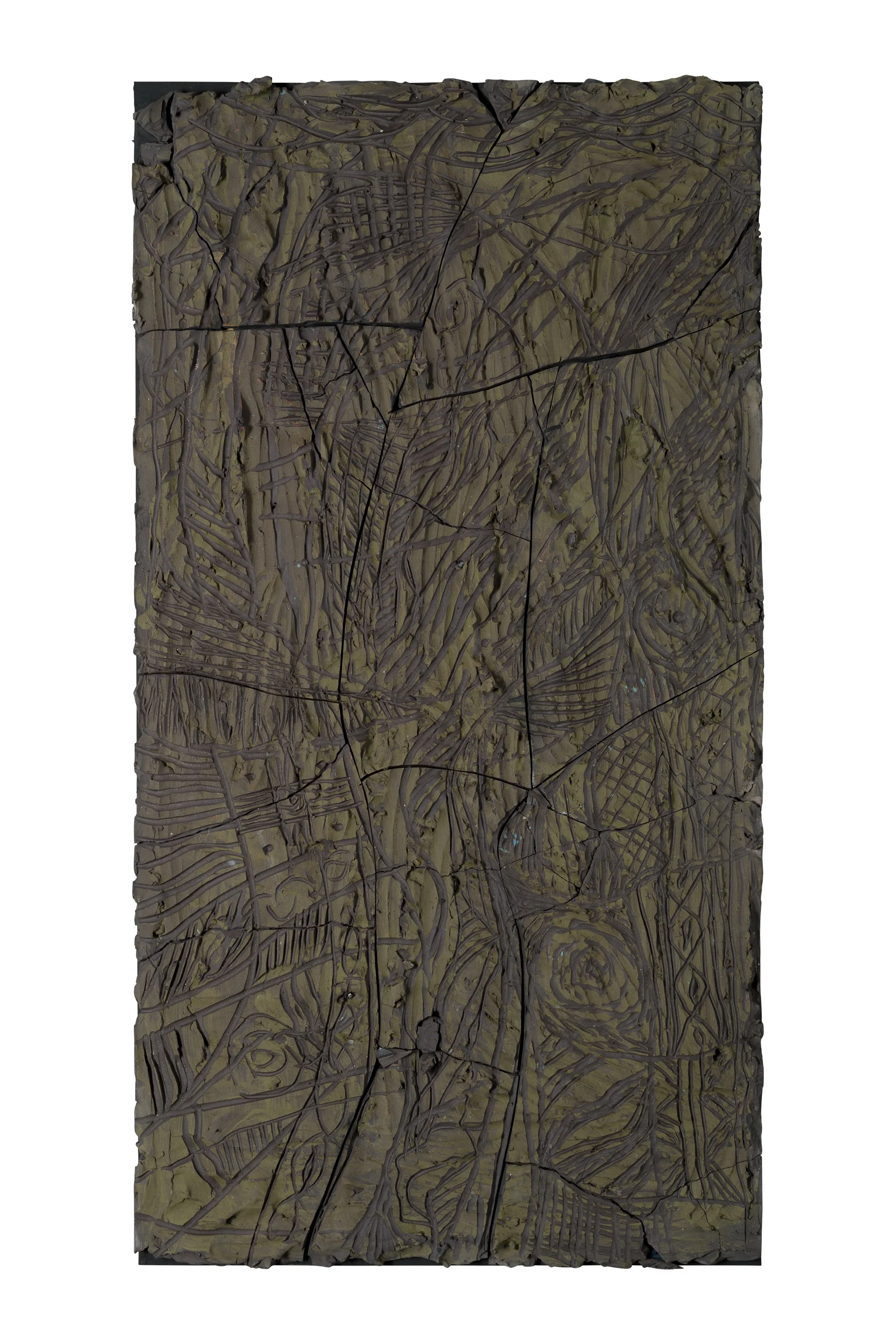 Fresque moyenne 4, céramique, 113 x 60 cm, 2025