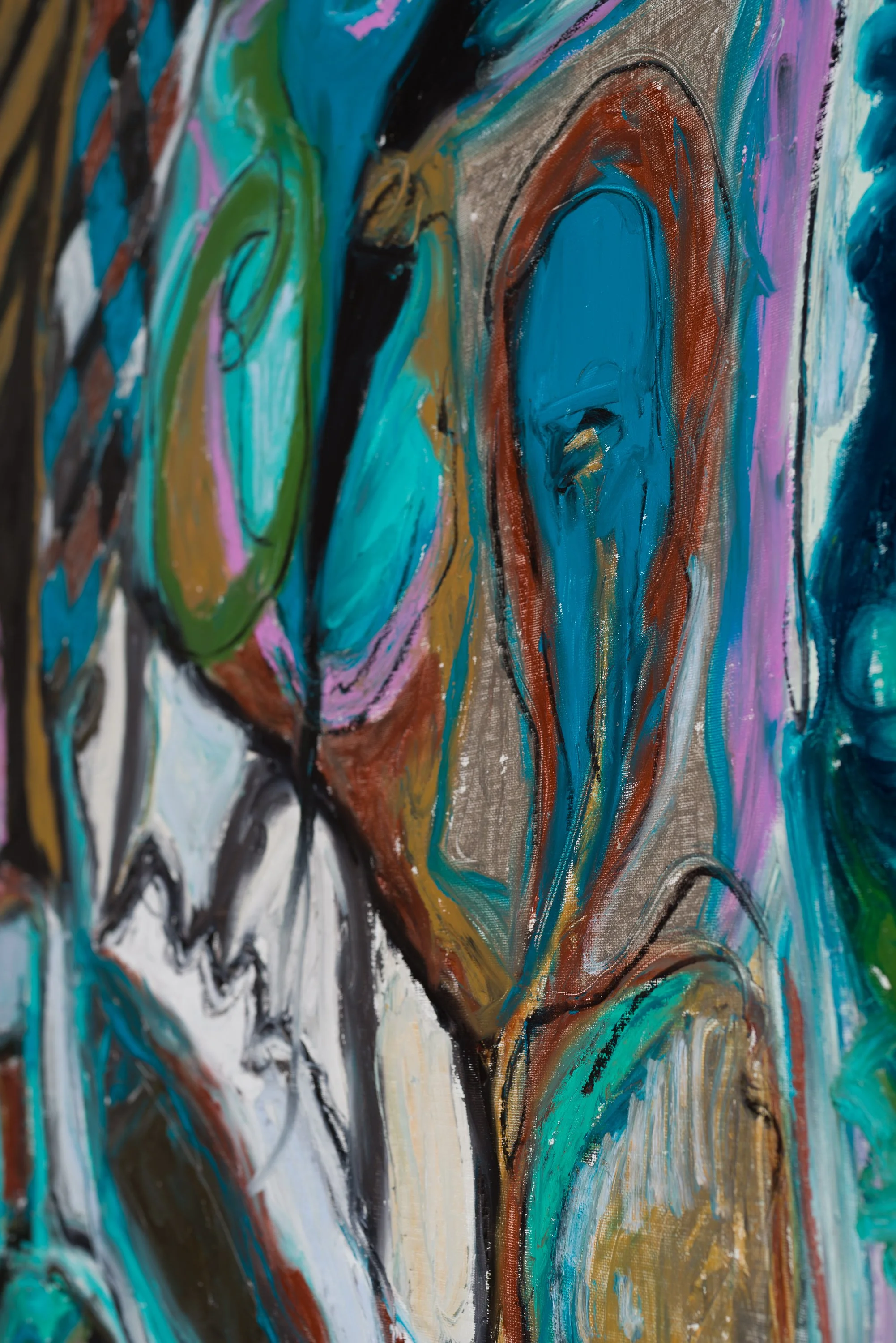 Untitled 7, oil on canvas, 225 x 150 cm, april 2025