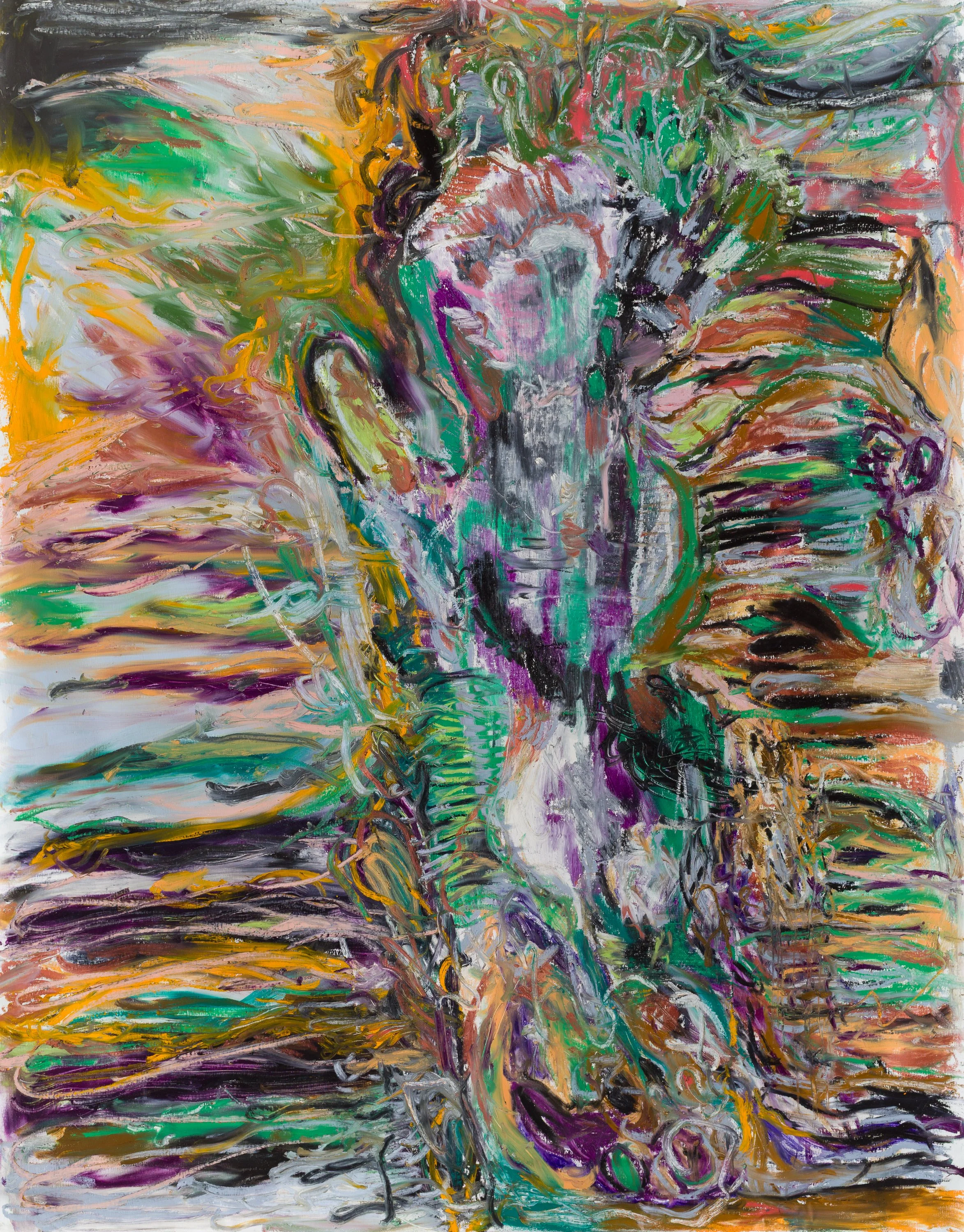 Untitled 9, oil on canvas, 223 x 170 cm, march 2025