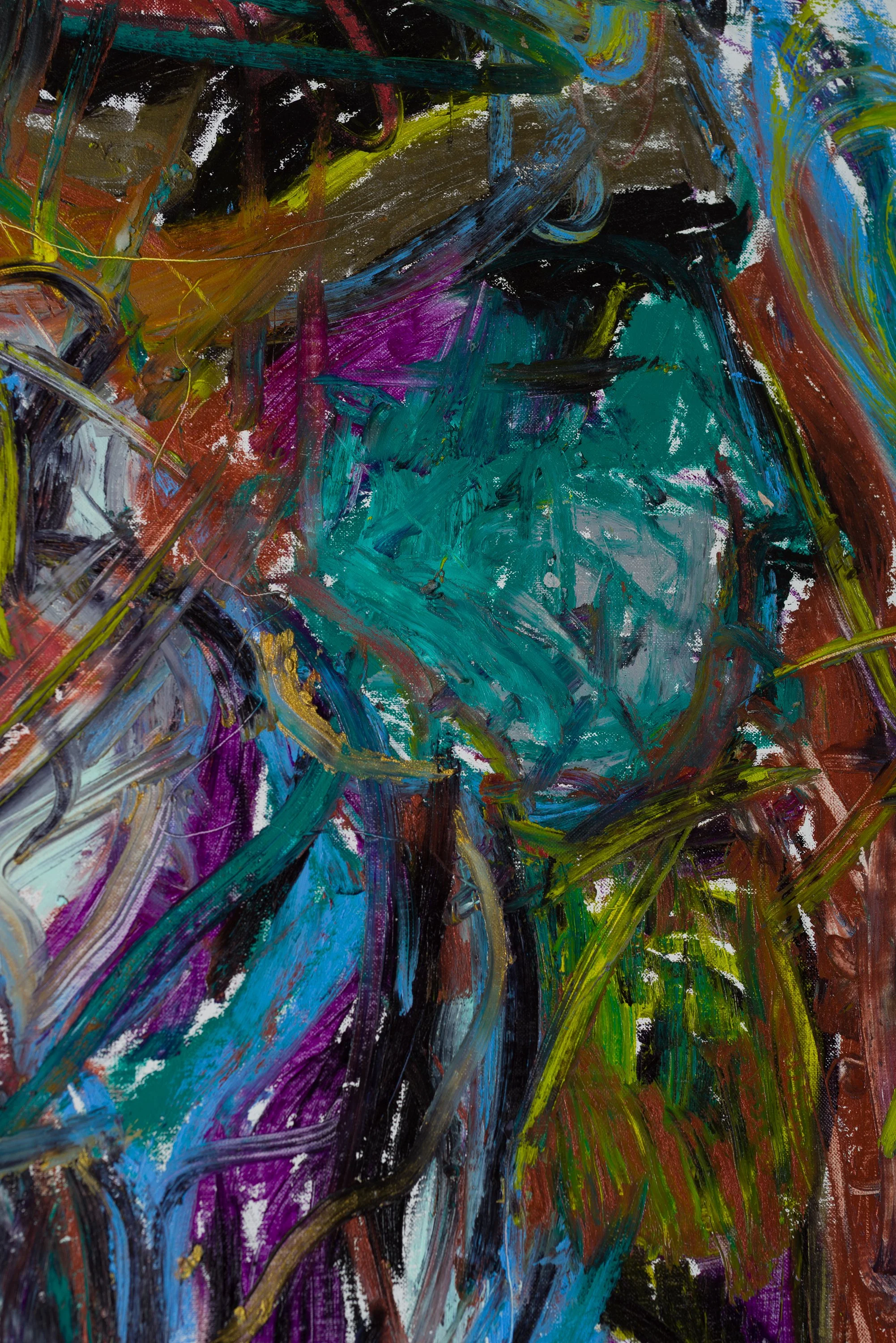 Untitled 2, oil on canvas, 186 x 187 cm, jan 2025