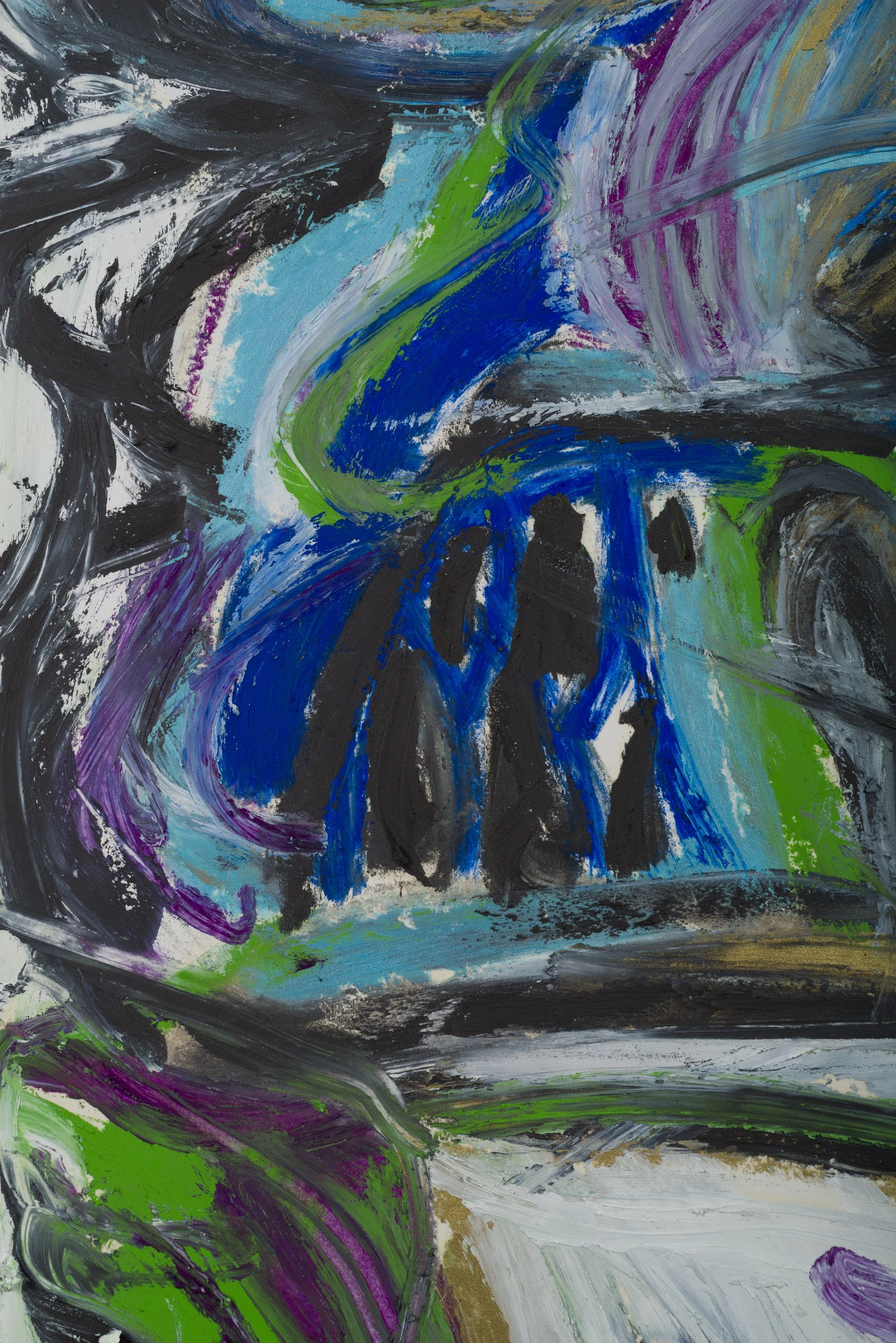 Drawing 14, oil on paper, 76 x 56 cm, 2025