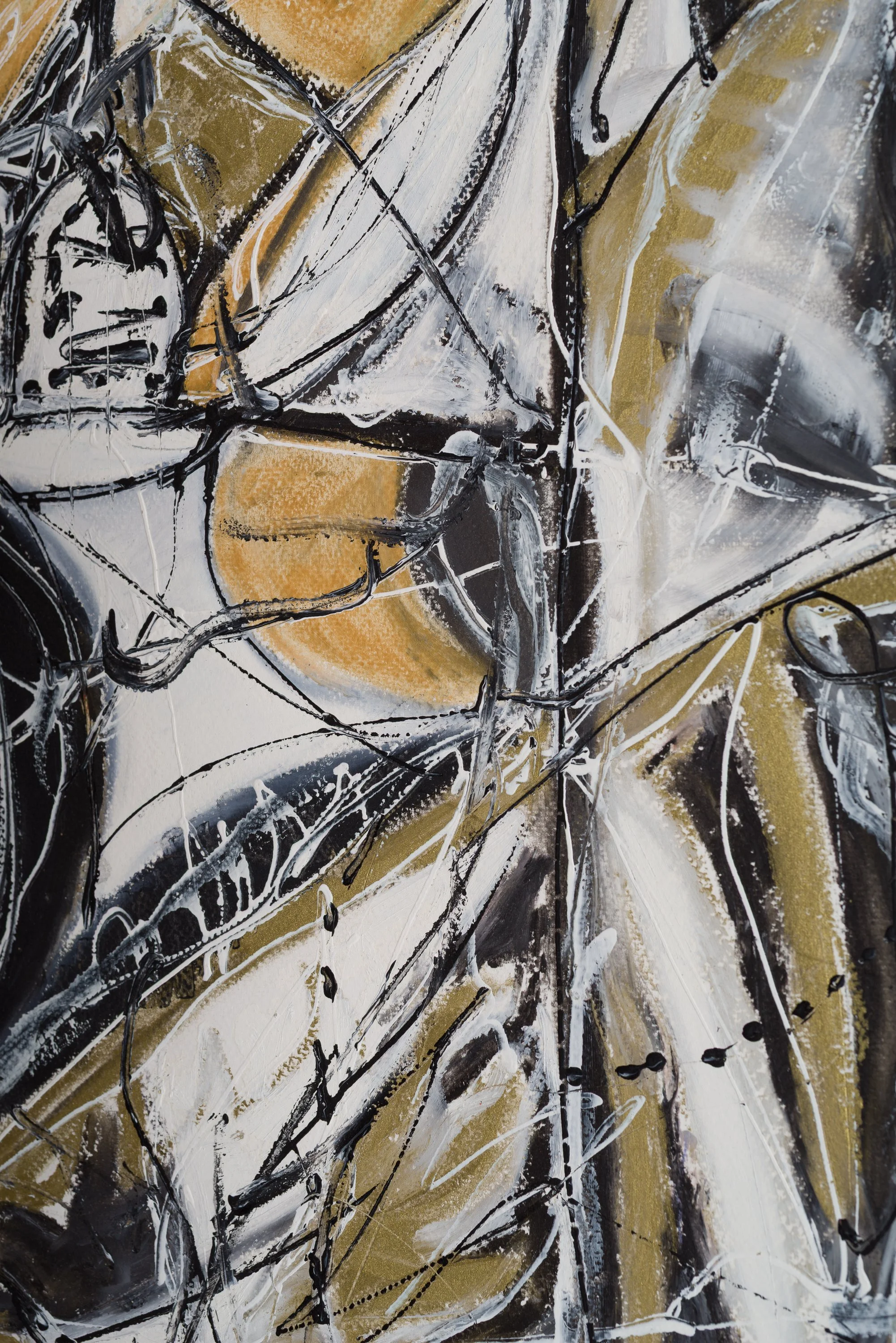 Drawing 2, oil and acrylic on paper, 76 x 56 cm, 2025