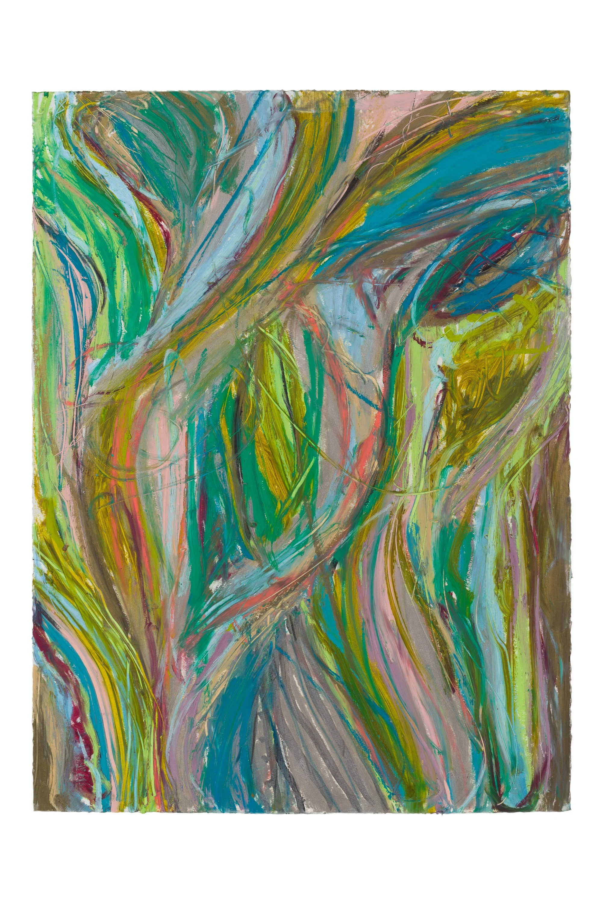 Drawing 14, oil on paper, 76 x 56 cm, 2025