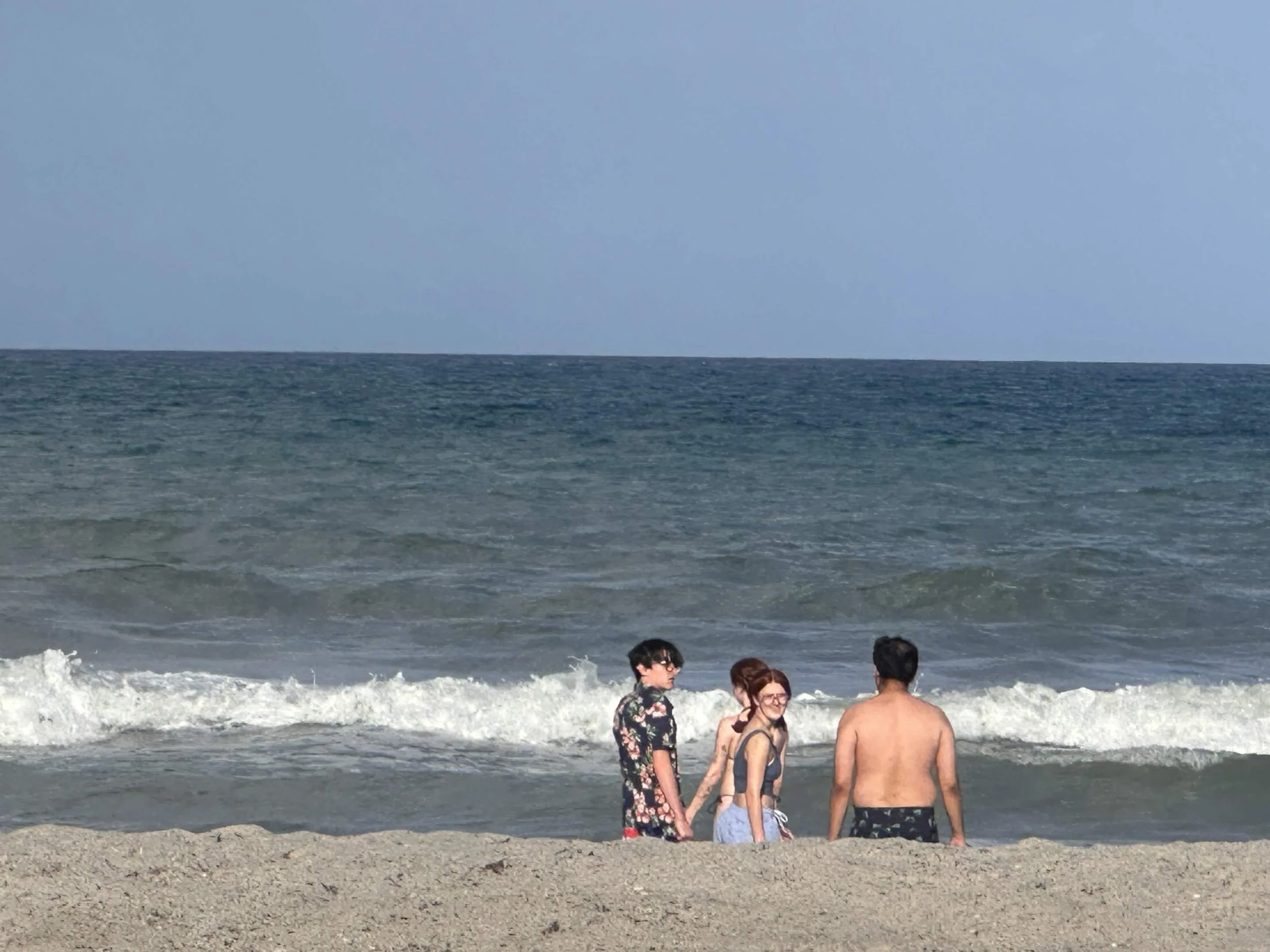 beach fun Atlantic waves sand shore