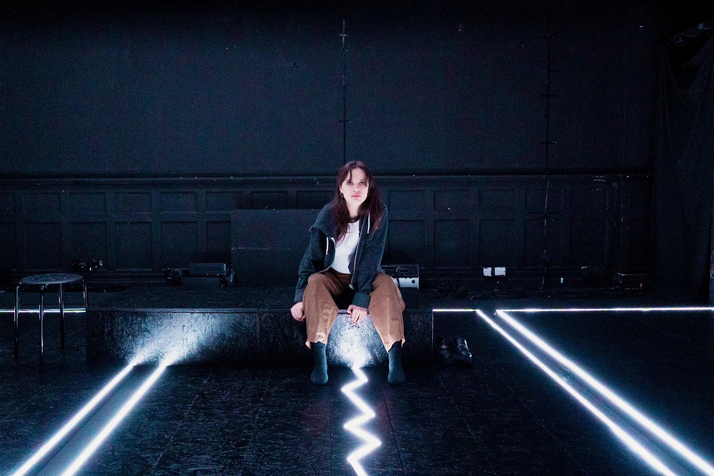 Production photos of The Experiment with Elegy Theatre