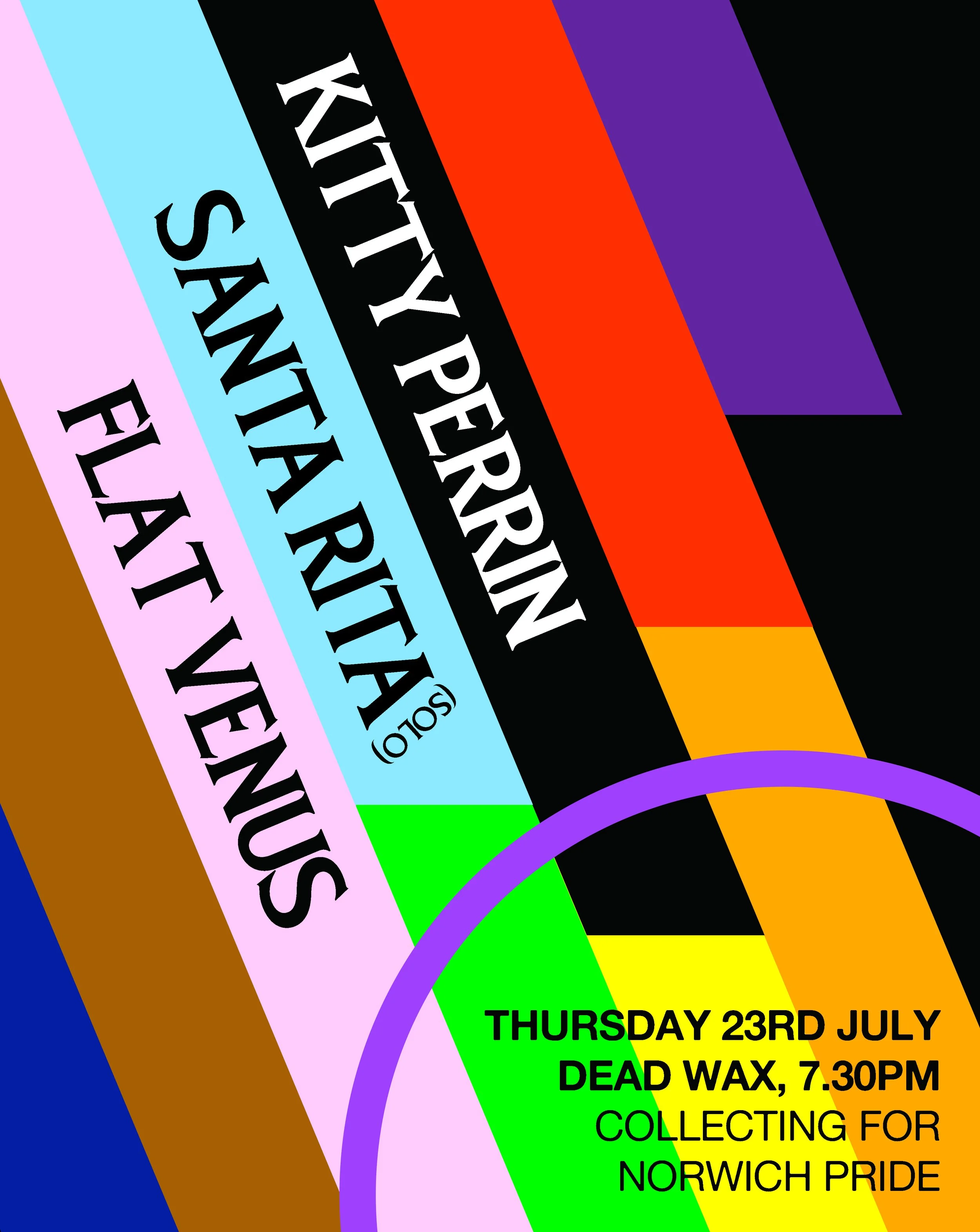 Norwich Pride Fundraiser: Kitty Perrin, Santa Rita (solo), Flat Venus