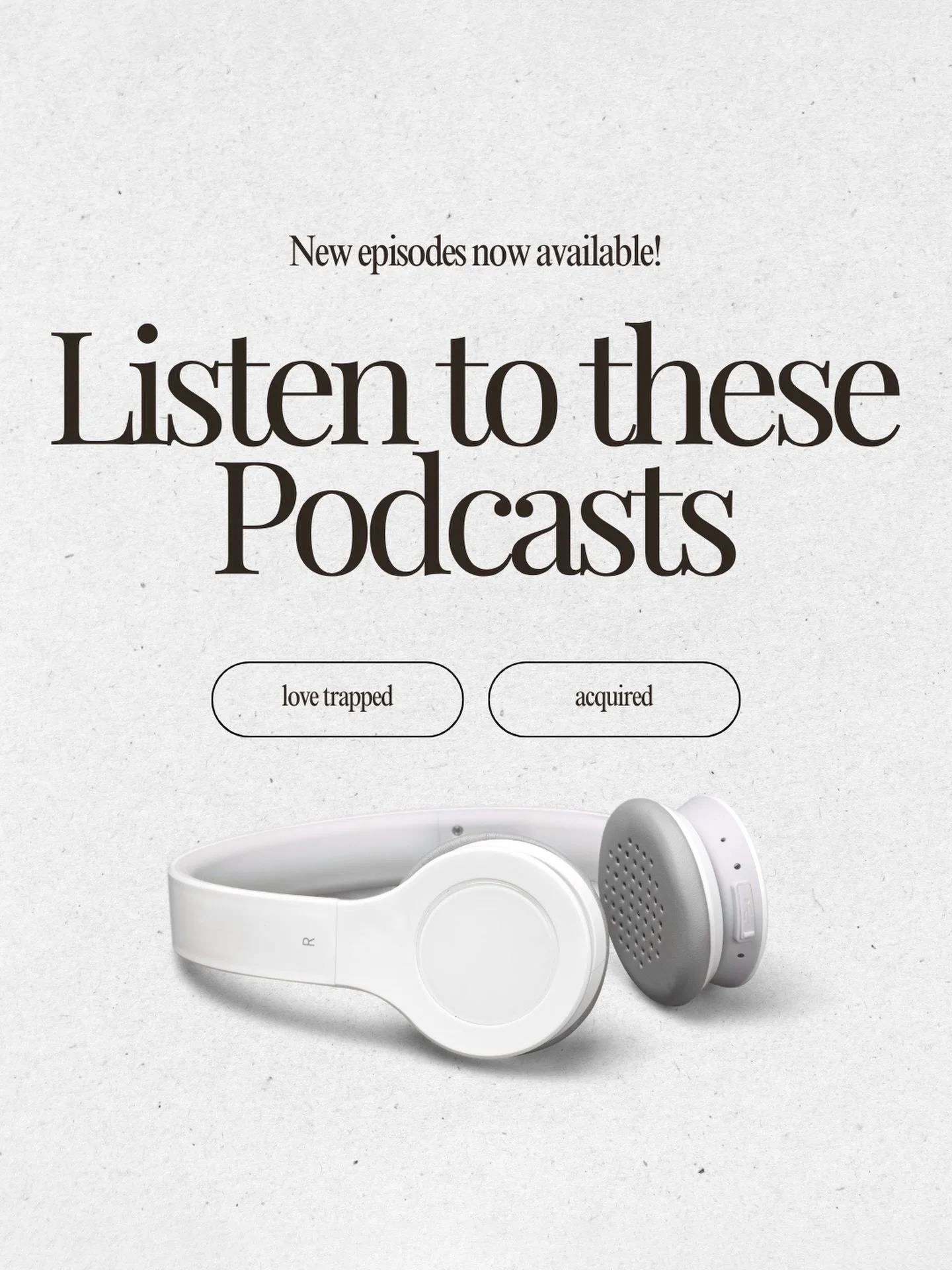 LISTEN TO THESE PODCASTS: A couple of my new Podcast Obsession&rsquo;s. These two could not be more different but truly love them both!

🎧Love Trapped - a 10 part series of the story of how Bachelor Clayton Echard was taken to court for years by a w