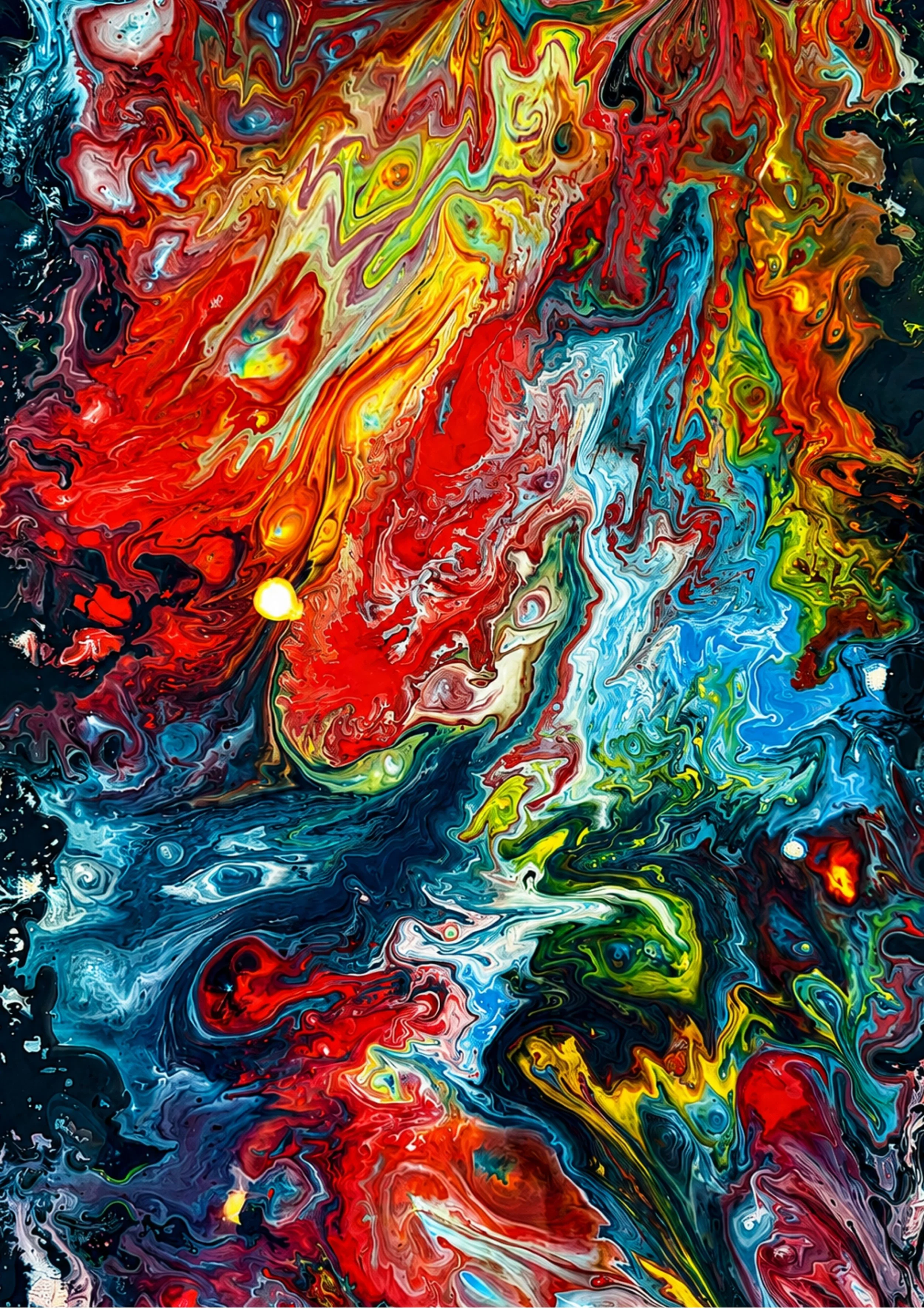 Scarlet 5820D .
Acrylic and mixed media .
Height - 42cm .
Width - 29.7cm .
POA