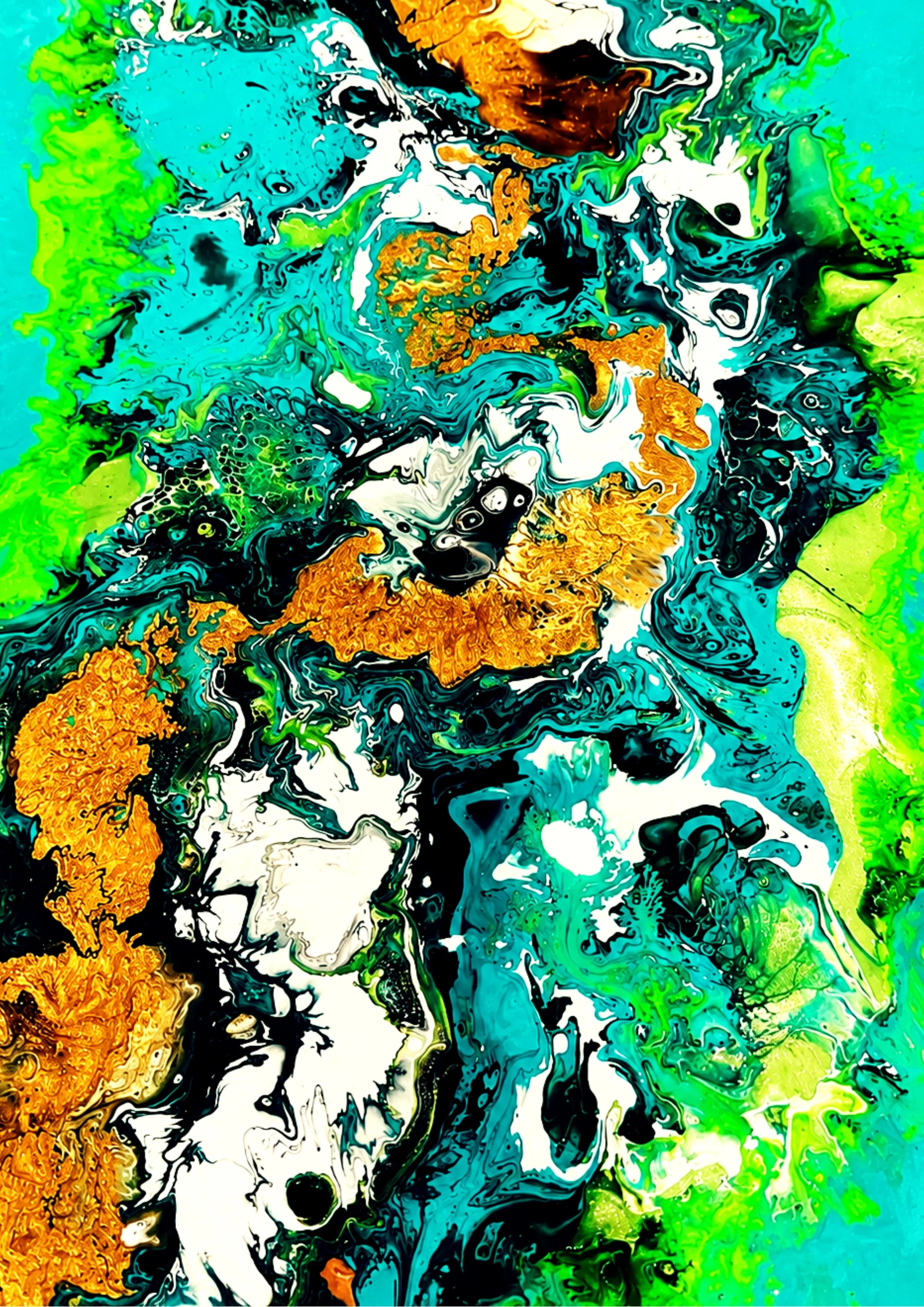 Cyan 2700A .
Acrylic and mixed media .
Height - 42cm .
Width - 29.7cm .
POA