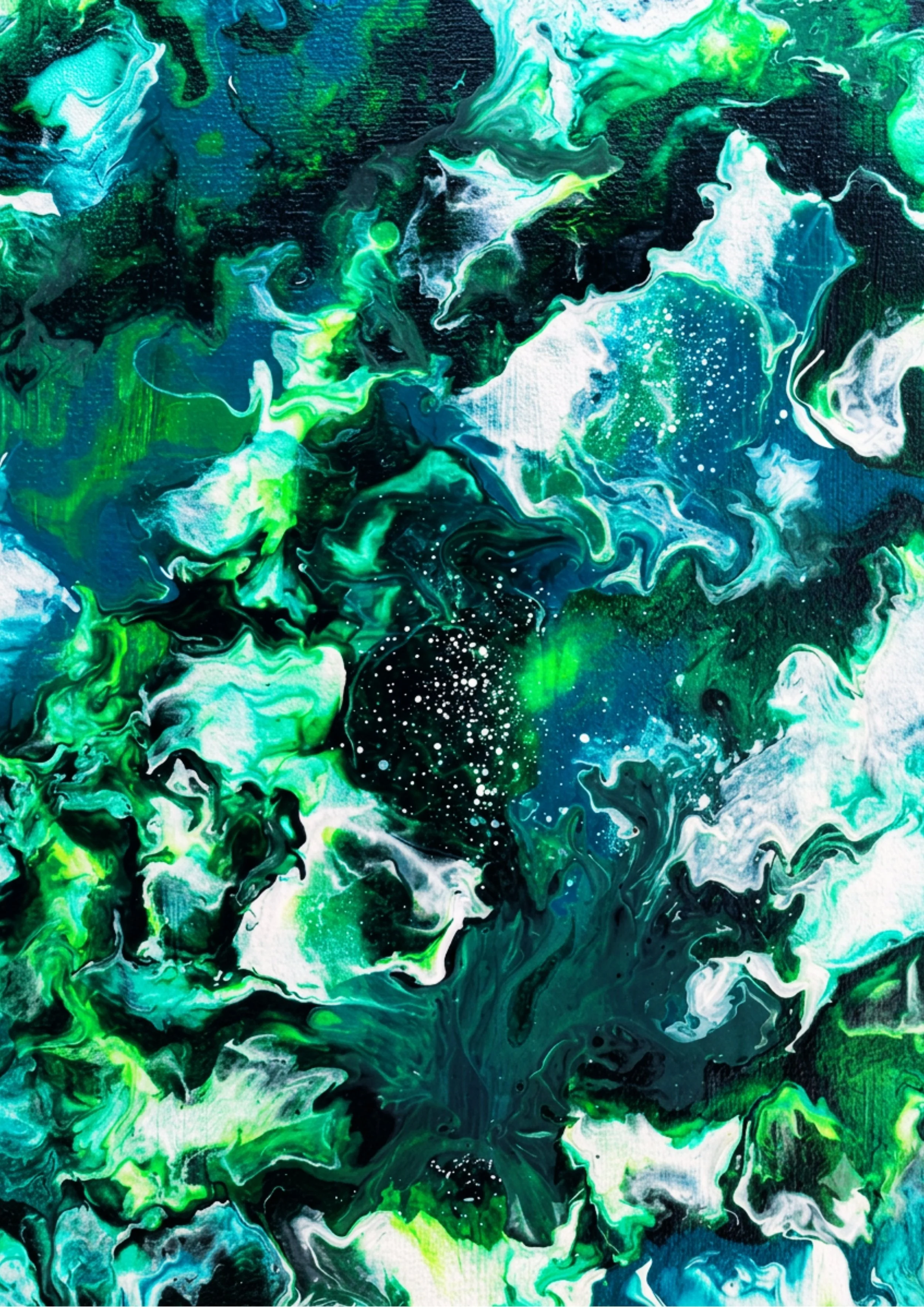 Emerald 3782V .
Acrylic and mixed media .
Height - 29.7cm .
Width - 21cm .
POA