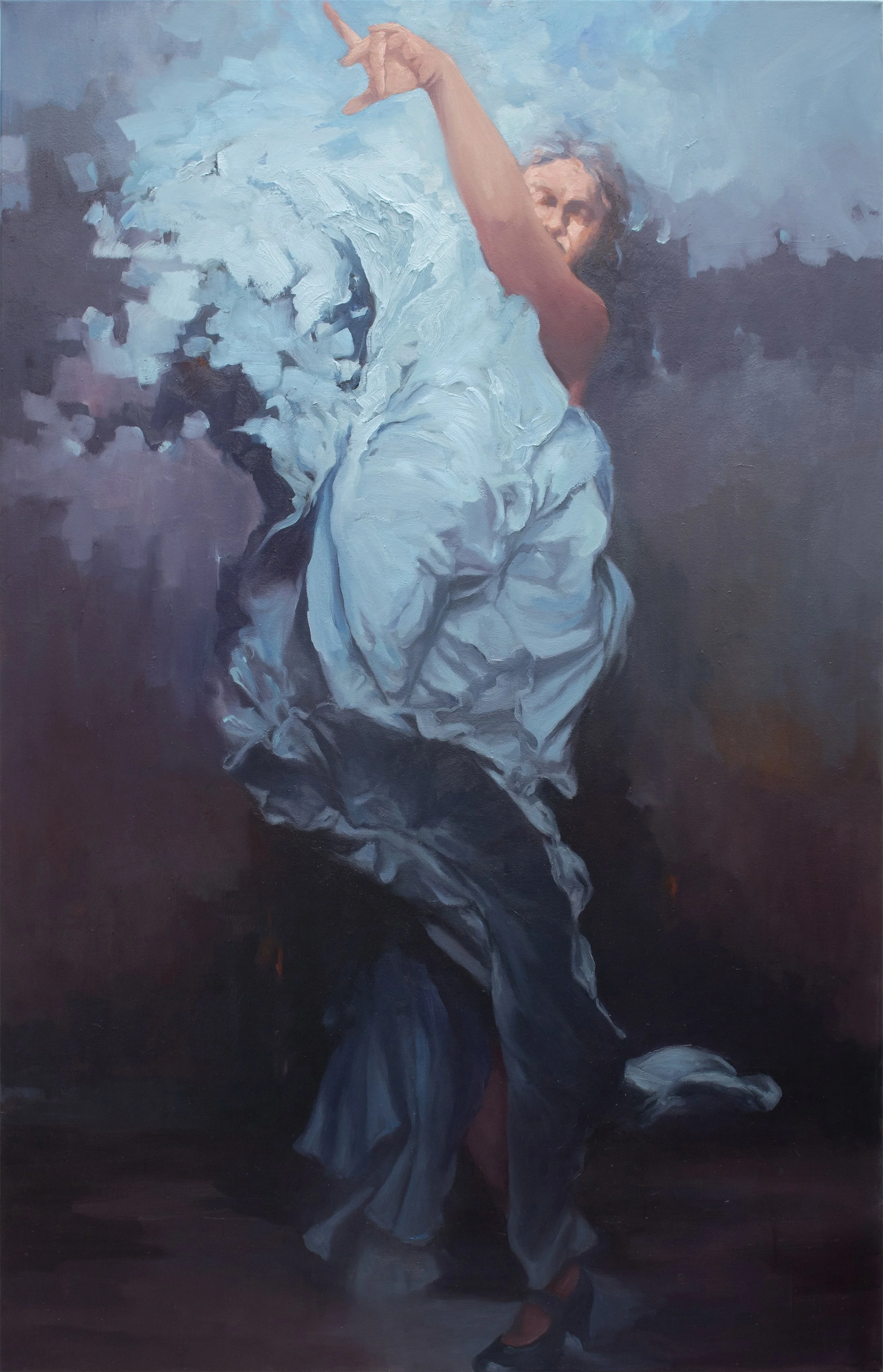 'Aranque' .
Oil on canvas .
Height - 157cm .
Width - 102cm .
POA