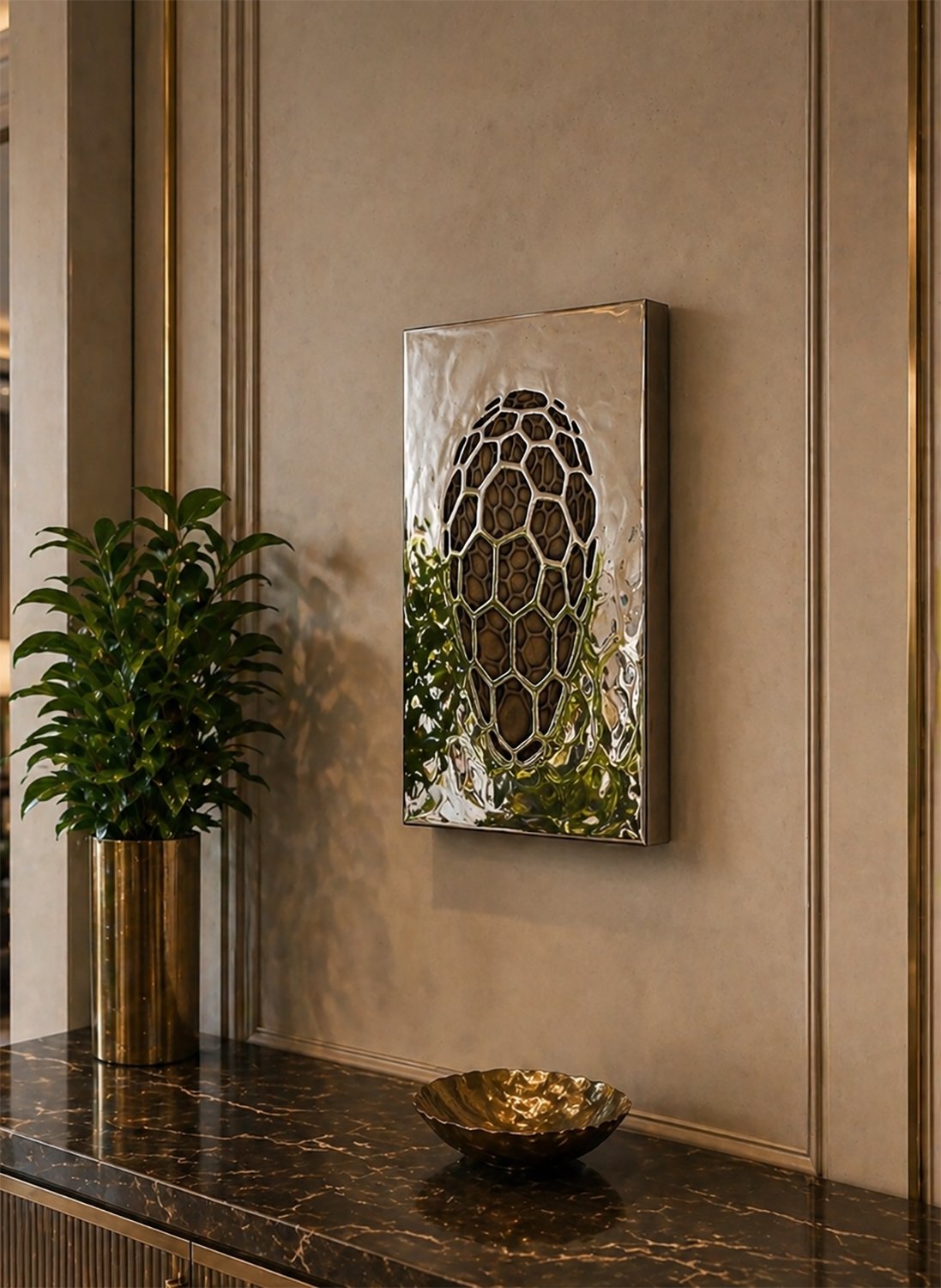 'La paura ci spinge ad essere speciali' .
White bronze .
Height - 42cm .
Width - 27cm .
Depth - 3cm .
POA