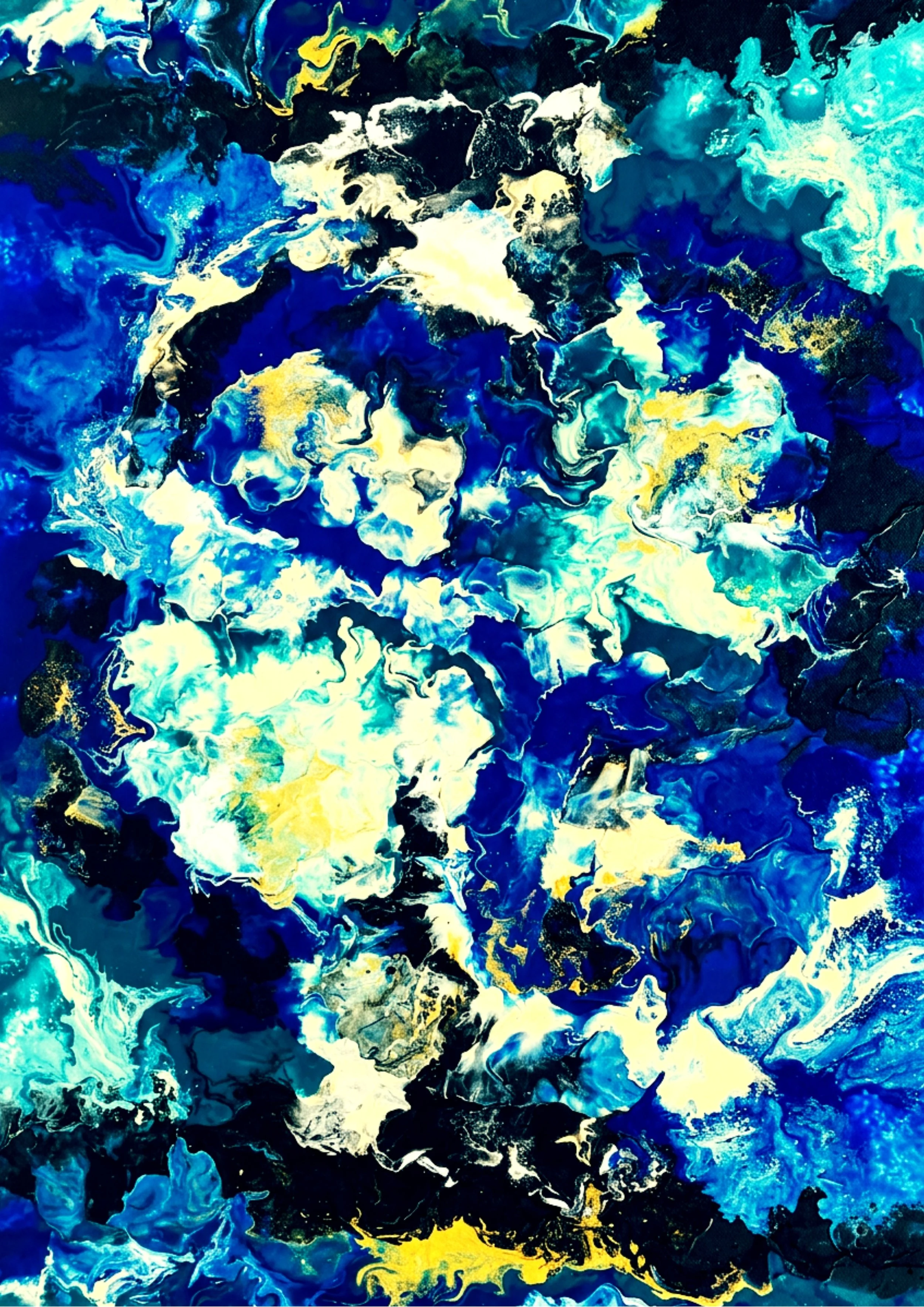 Midnight 9415N .
Acrylic and mixed media .
Height - 84.1cm .
Width - 59.4cm .
POA