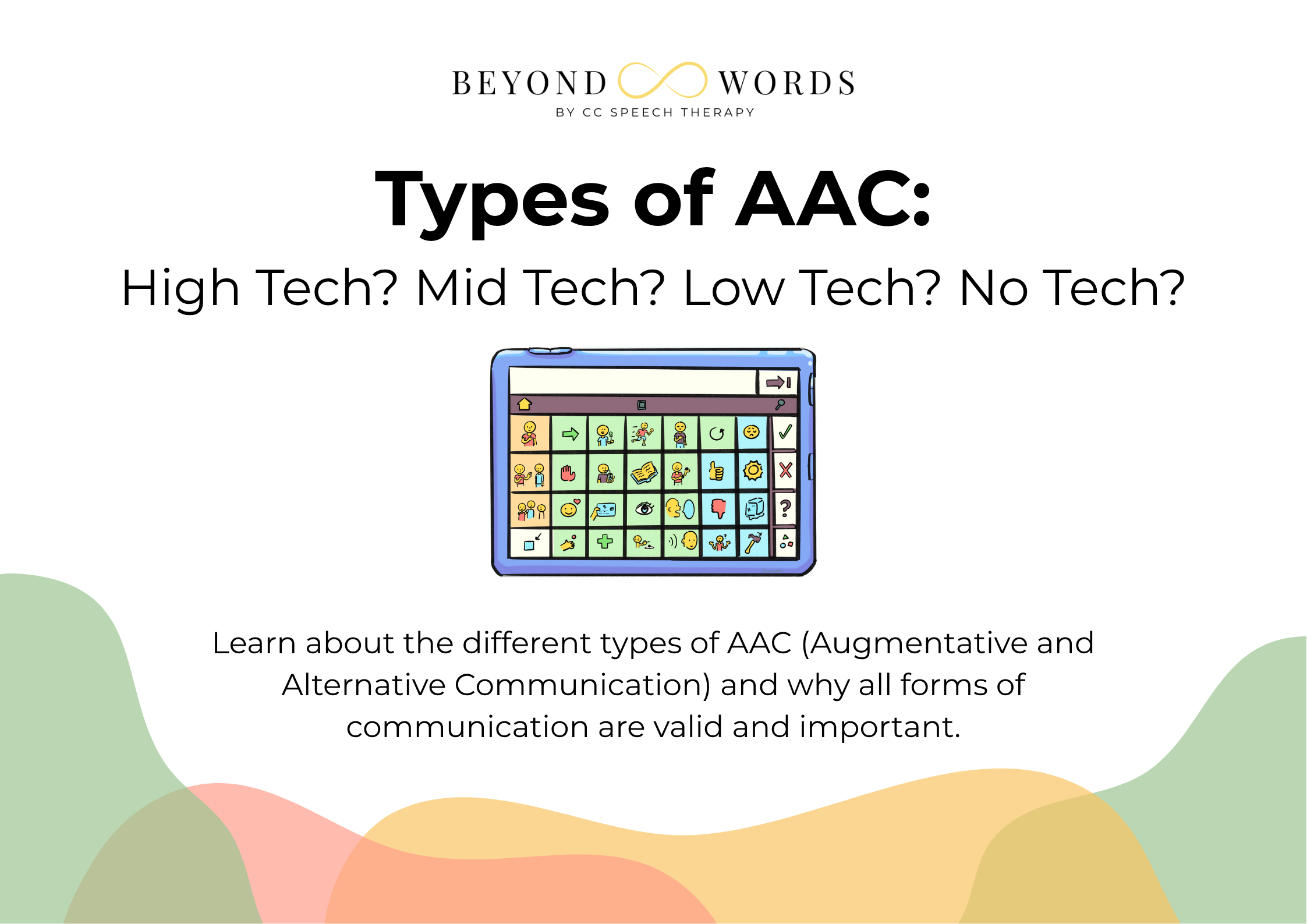 Understanding types of AAC — Beyond Words by CC Speech Therapy