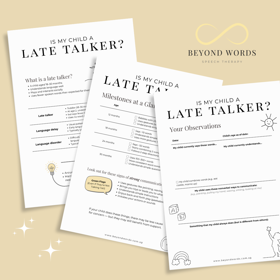 Free First Words Checklist for Toddlers | Speech Therapy — Beyond Words ...
