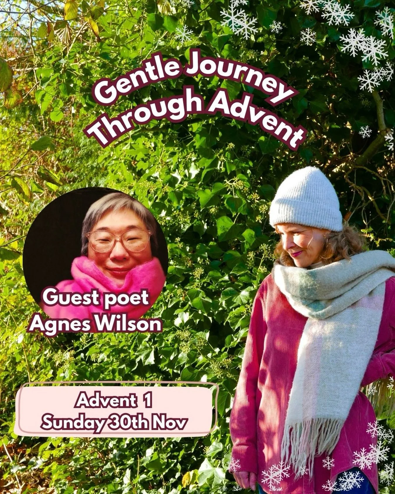 Announcing my first guest as we kick off our gentle journey through Advent. Agnes Wilson @nomadonlineblog is a blogger &amp; poet and I&rsquo;m delighted she&rsquo;s going to share a poem and her reflections with us. I think you&rsquo;re going to lov