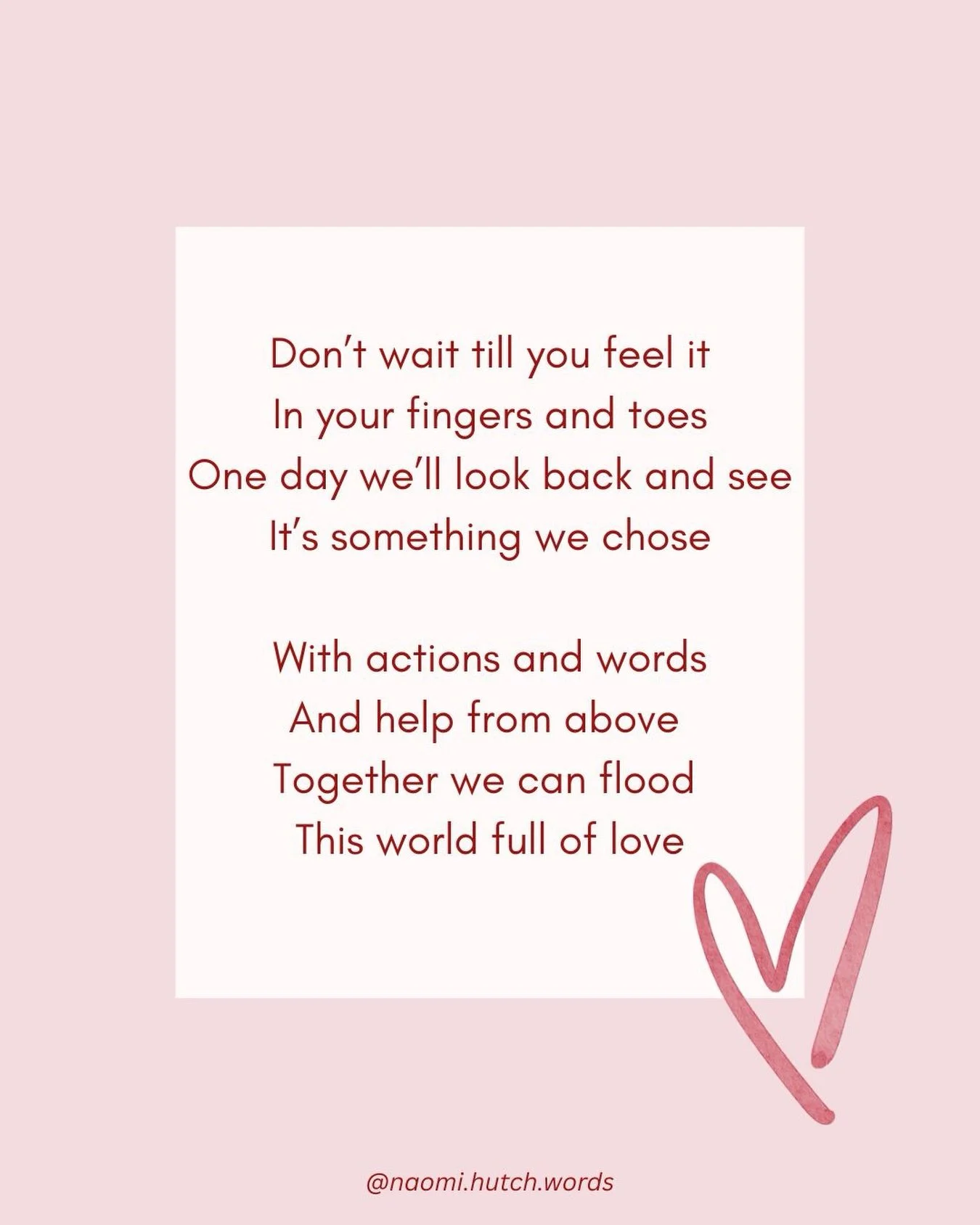 The world needs love right now. It&rsquo;s going to take all of us🧡❤️🩷