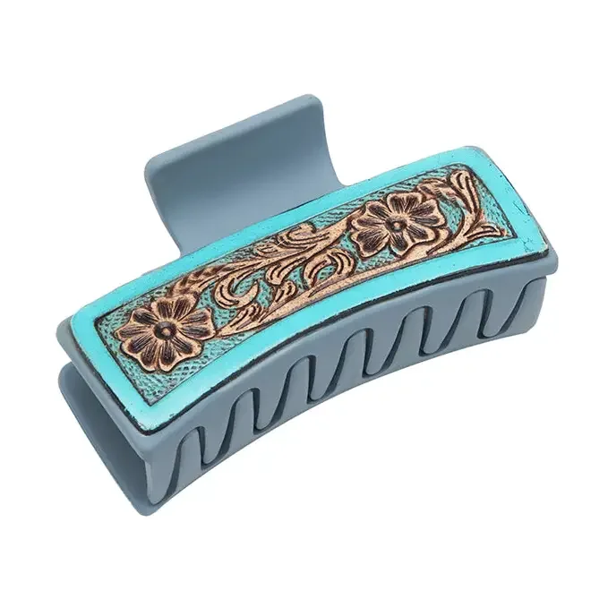 Turquoise Trails Hair Comb Clip