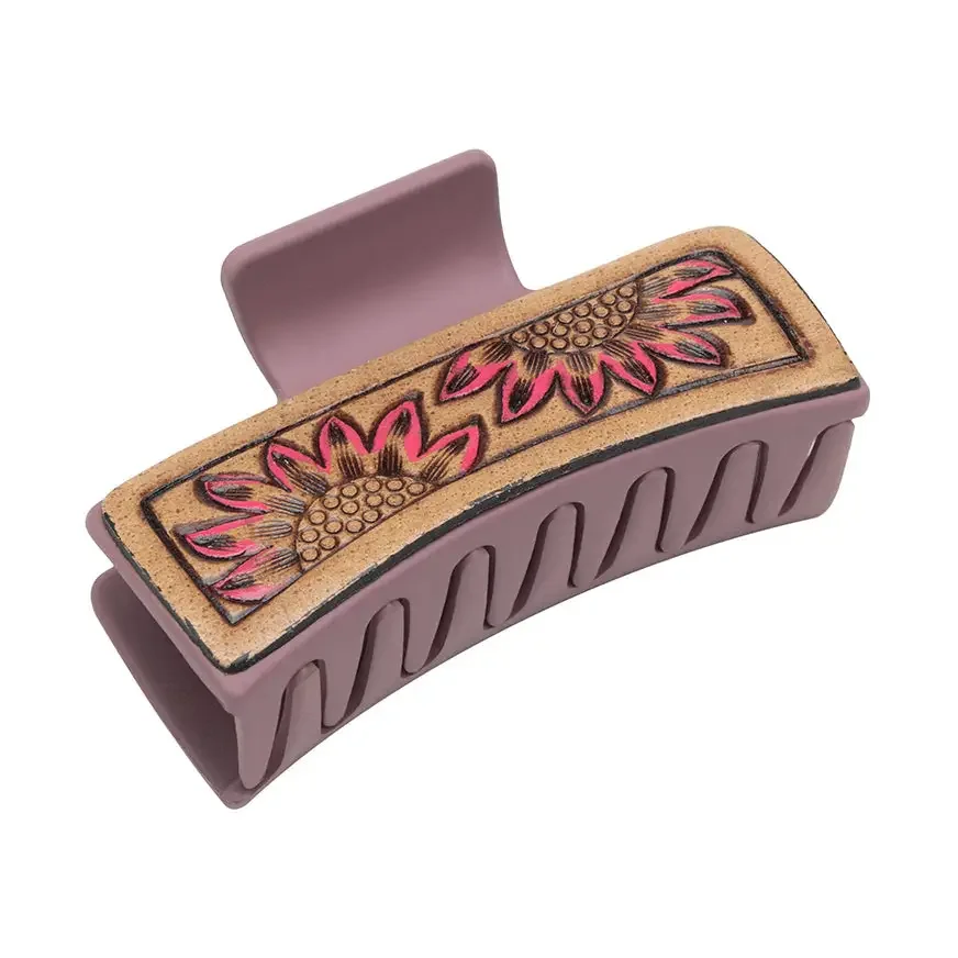 Sunset Sunflower Hair Comb Clip