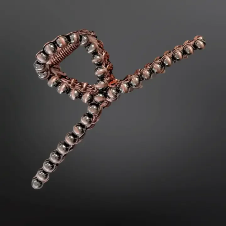 Western Navajo pearl inspired claw clip* COPPER