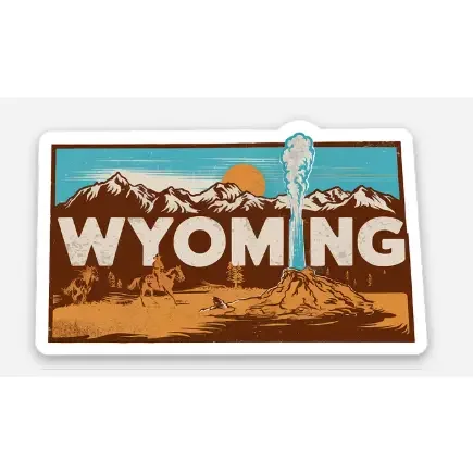 Wyoming Geyser Adventure Sticker