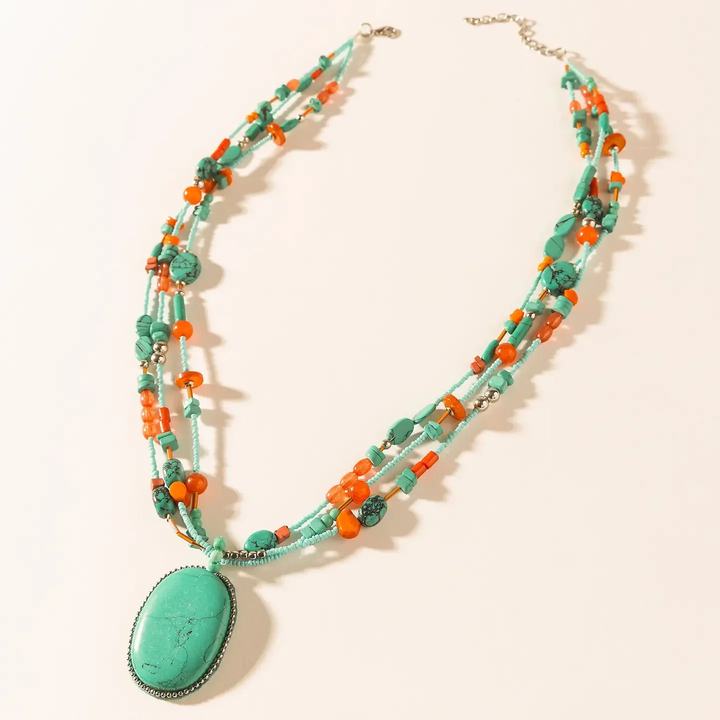 Prairie Jewel Pendant Necklace in Sierra Sky