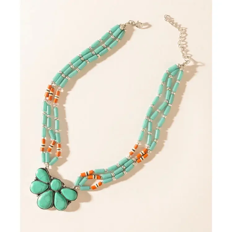 Blue Mirage Necklace in Ocean Blue