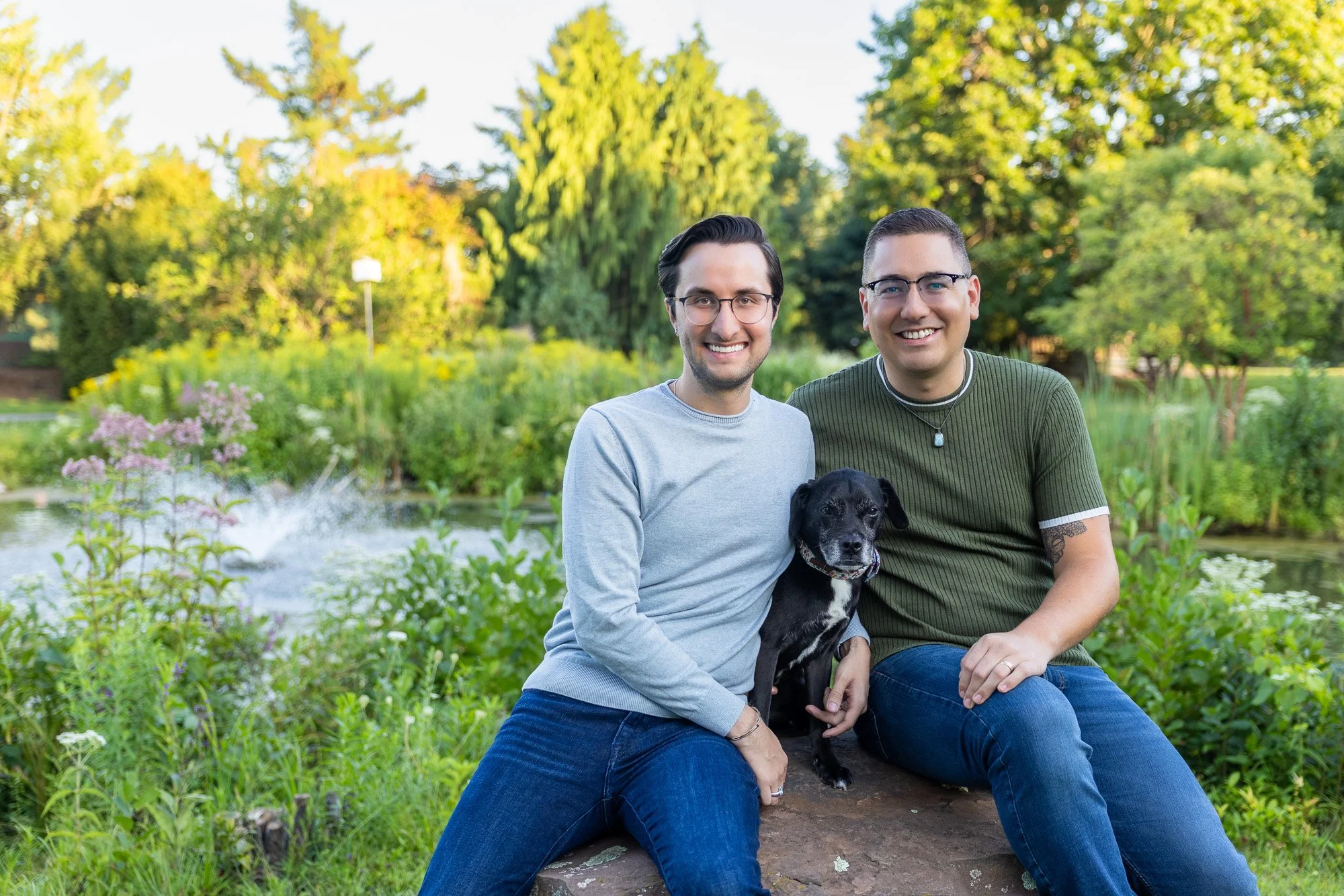 Golden Hour with Jonathan, Jared, and Remy at the Webster Arboretum