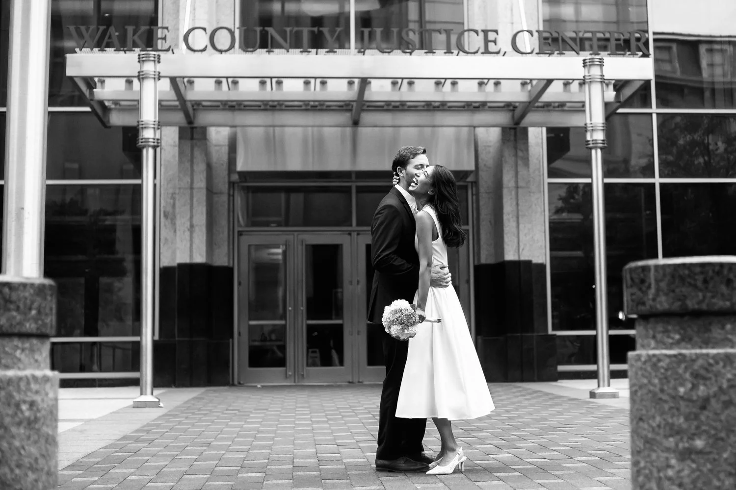 Mafer and Robert’s Courthouse Wedding at the Wake County Justice Center