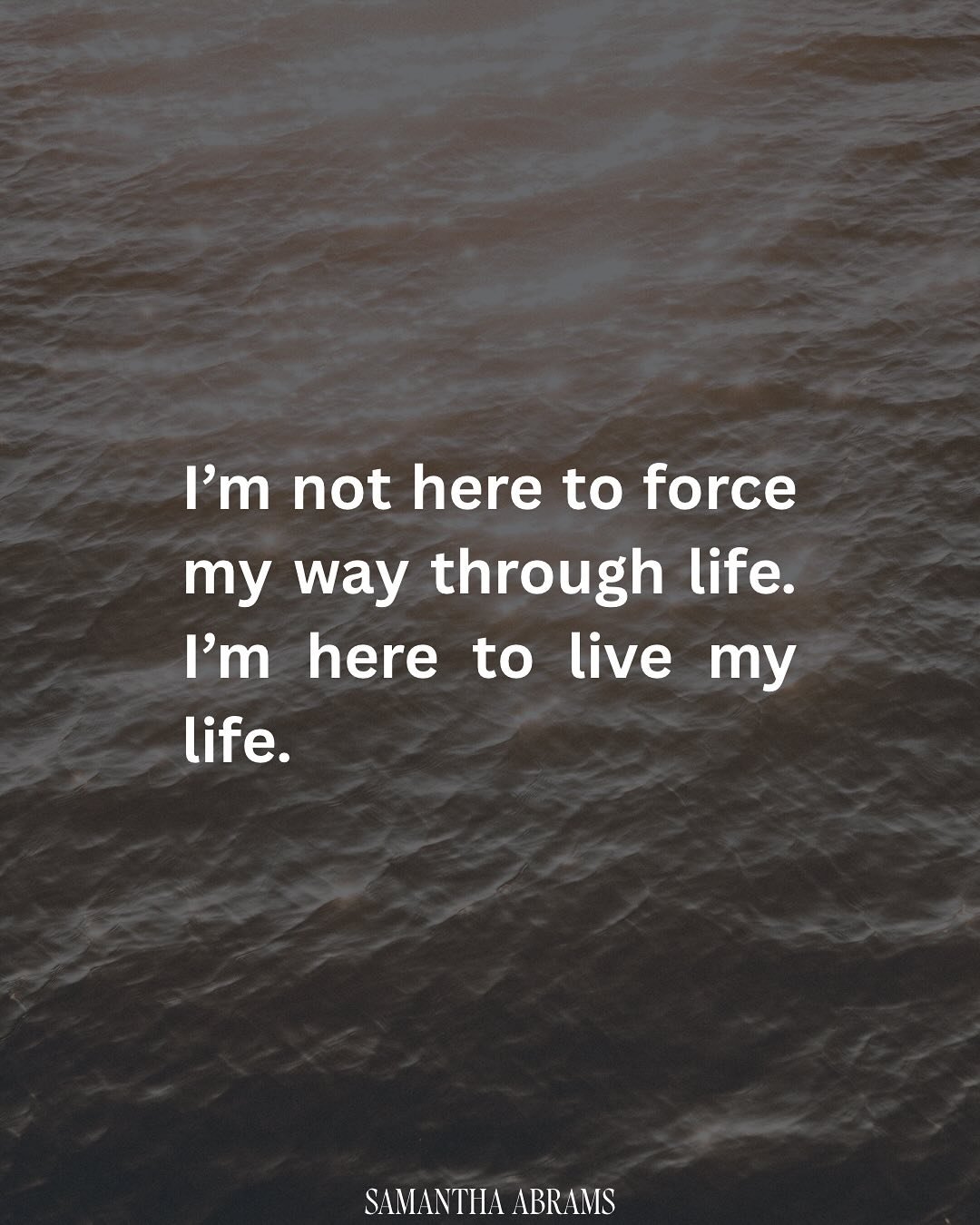 I have been letting a very deep part of me die recently. 

It&rsquo;s the part of me who forces, pushes and endures to make things happen.

I have peeled back layers of this part for several years. It&rsquo;s the part that saw my self-worth tied to m