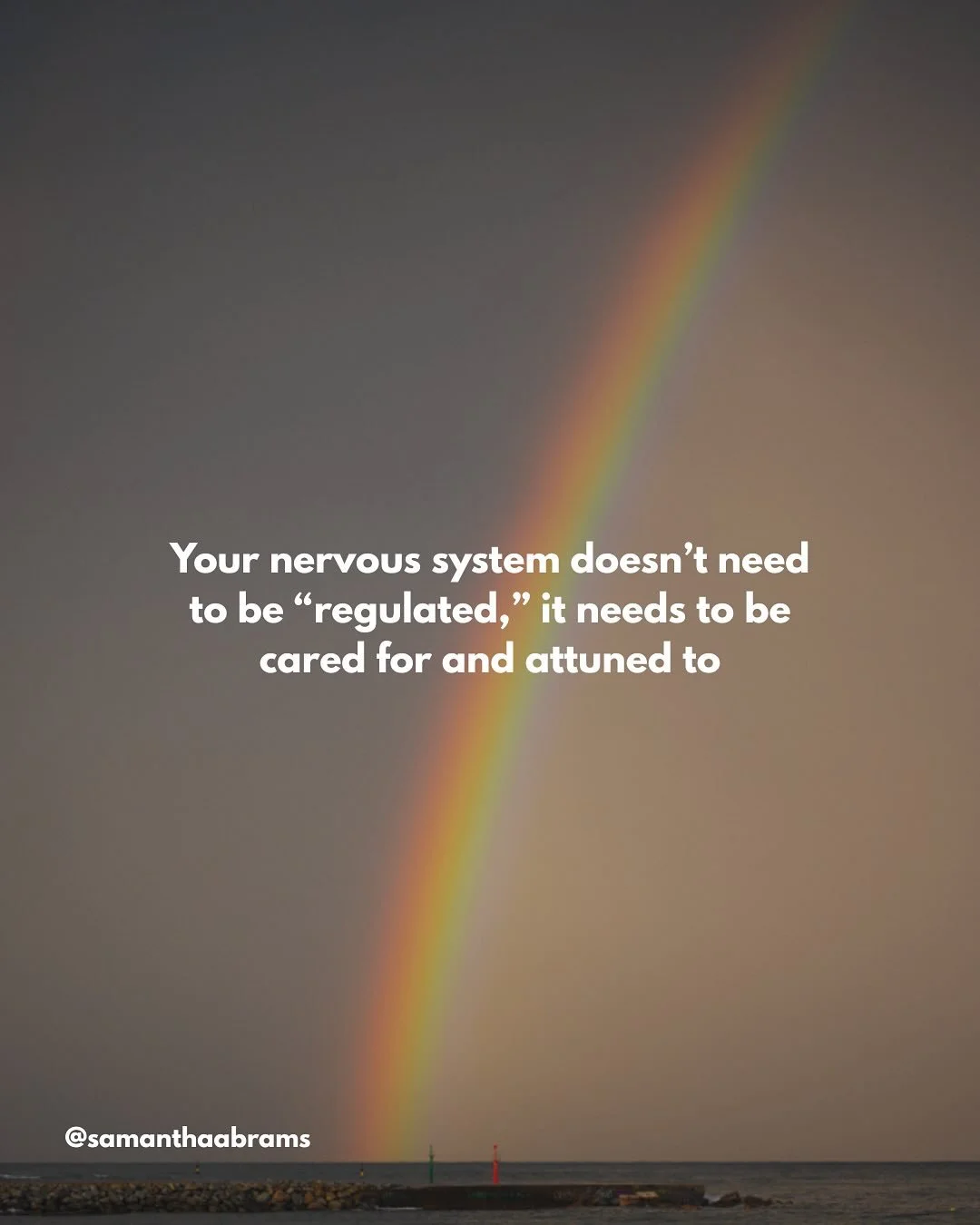 We don&rsquo;t need more regulation around here - we have plenty of that. What I believe we need is more listening and care. 

What do you think about the term &ldquo;regulated?&rdquo;

🤍