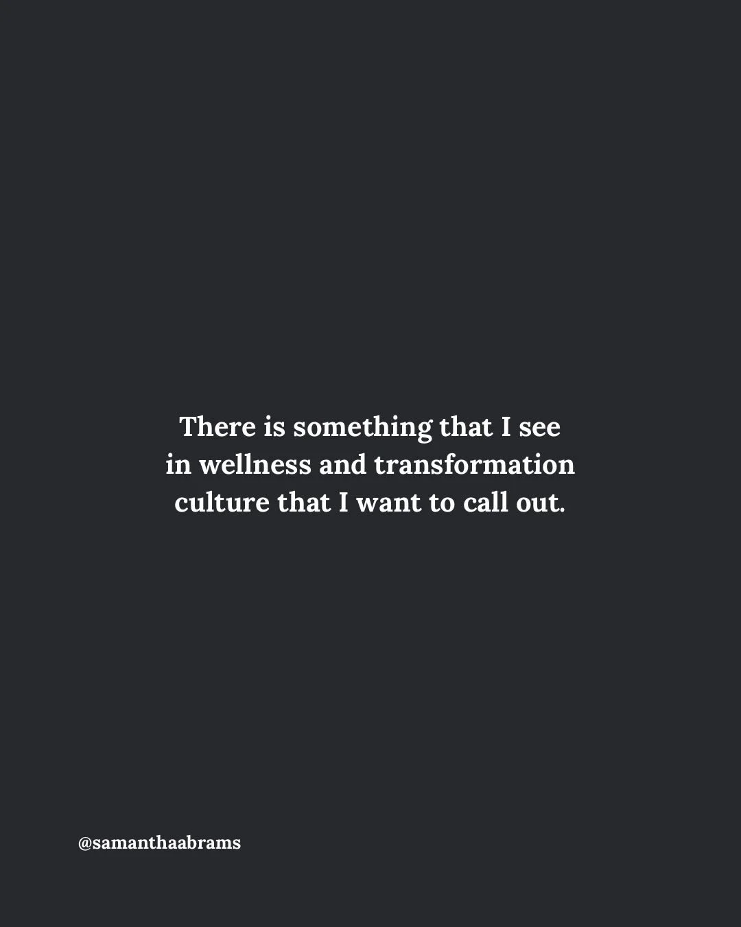 I know these patterns so well because I have experienced them so many times. They are engrained in our culture. This is internalized patriarchy with a trendy mask called &ldquo;health, wellness or transformation.&rdquo; 

If this resonates with you, 