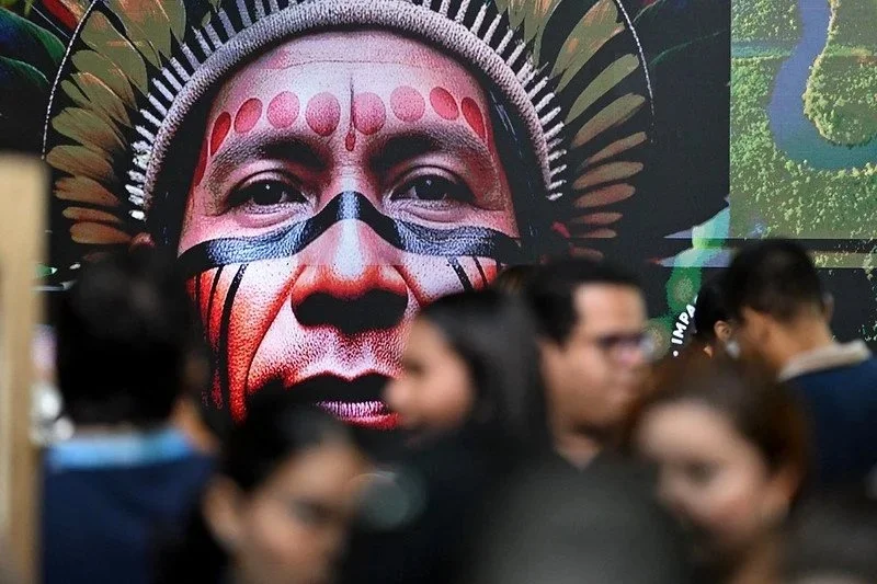 Poster of an Indigenous man from Brasil