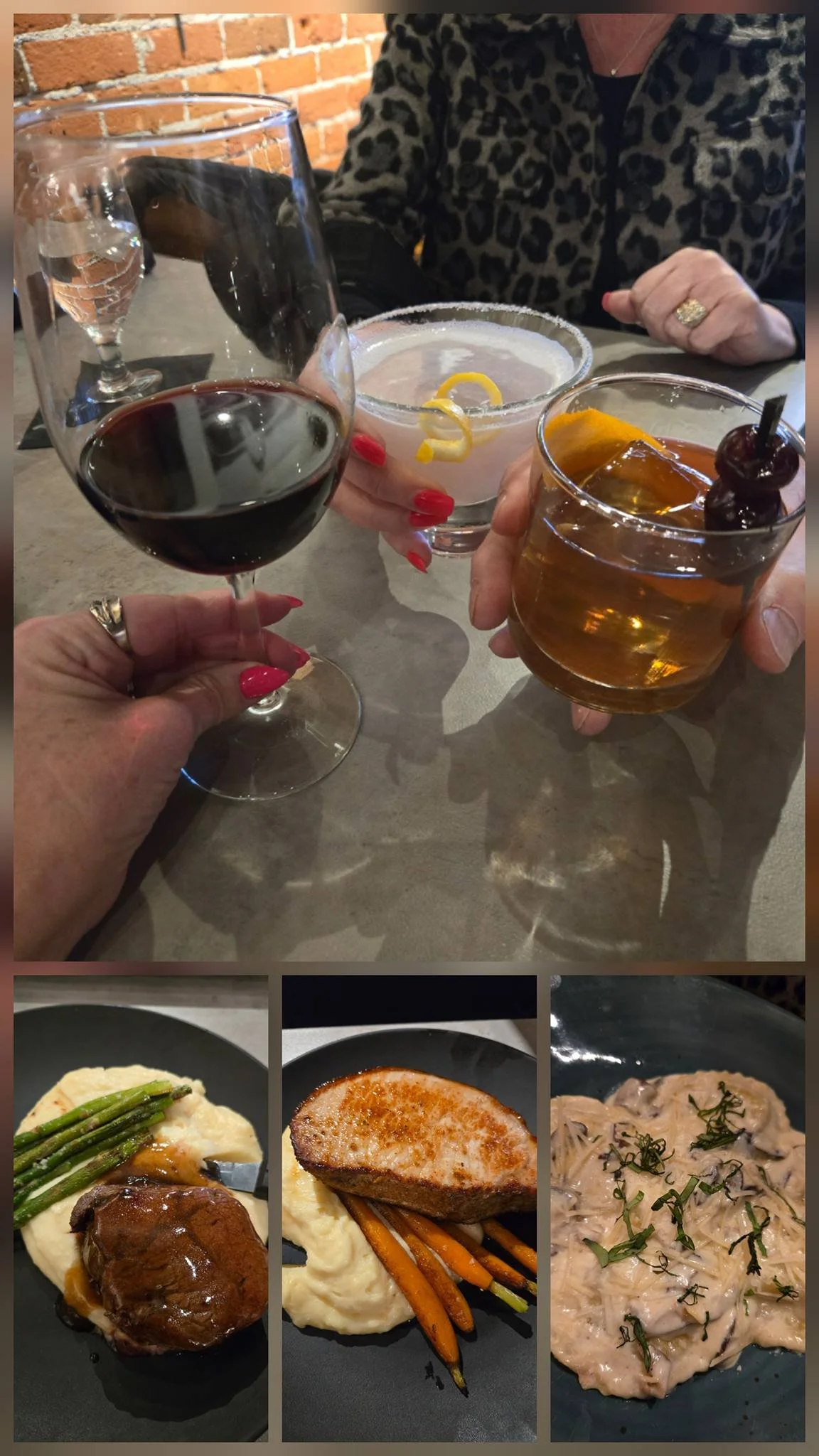 "Making memories with my favorite people." 

Great food and drinks at The Garden Bar on 6th, followed by an evening of incredible talent at Andria Theatre. A fun night shared with two of my favorite humans Jody and Chuck Demaree! Thanks for