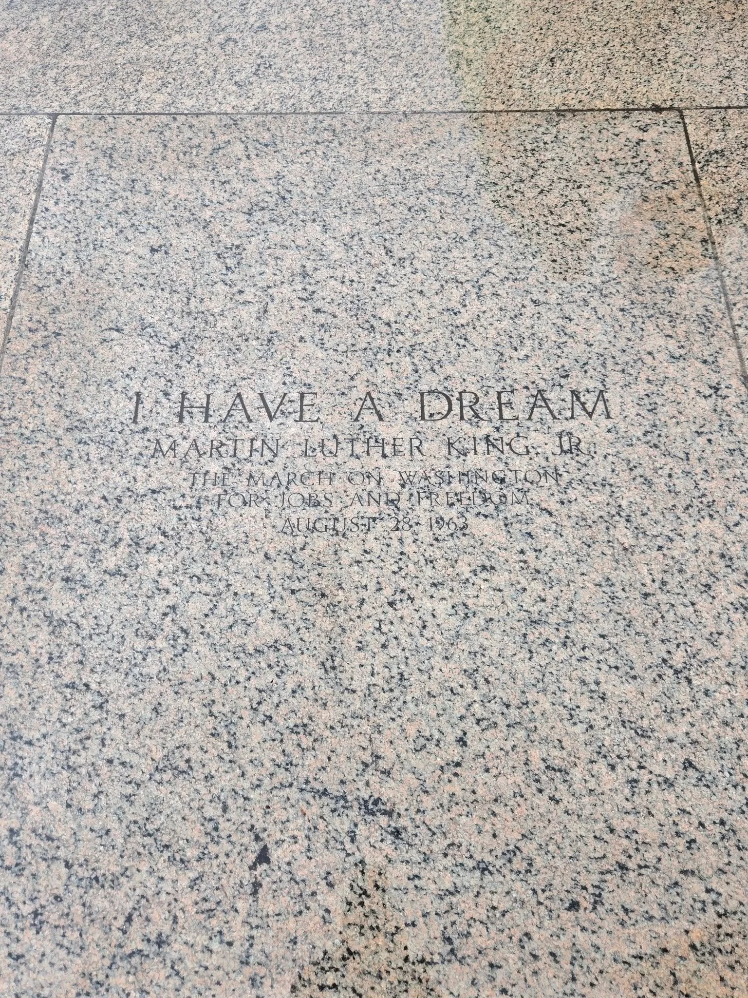 Martin Luther King Jr.'s iconic "I Have a Dream" speech was delivered on August 28, 1963, from the steps of the Lincoln Memorial. 

Though universally celebrated today, its most famous lines were completely improvised at the urging of gospe