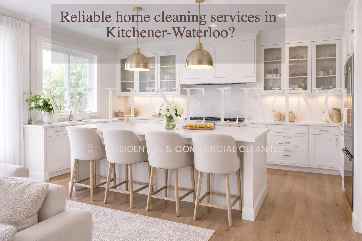 Looking for reliable home cleaning services in Kitchener-Waterloo?

At YK Luxe Living, we provide professional residential cleaning services designed for busy homeowners who want a consistently clean, healthy home without the stress.

Our trained, in
