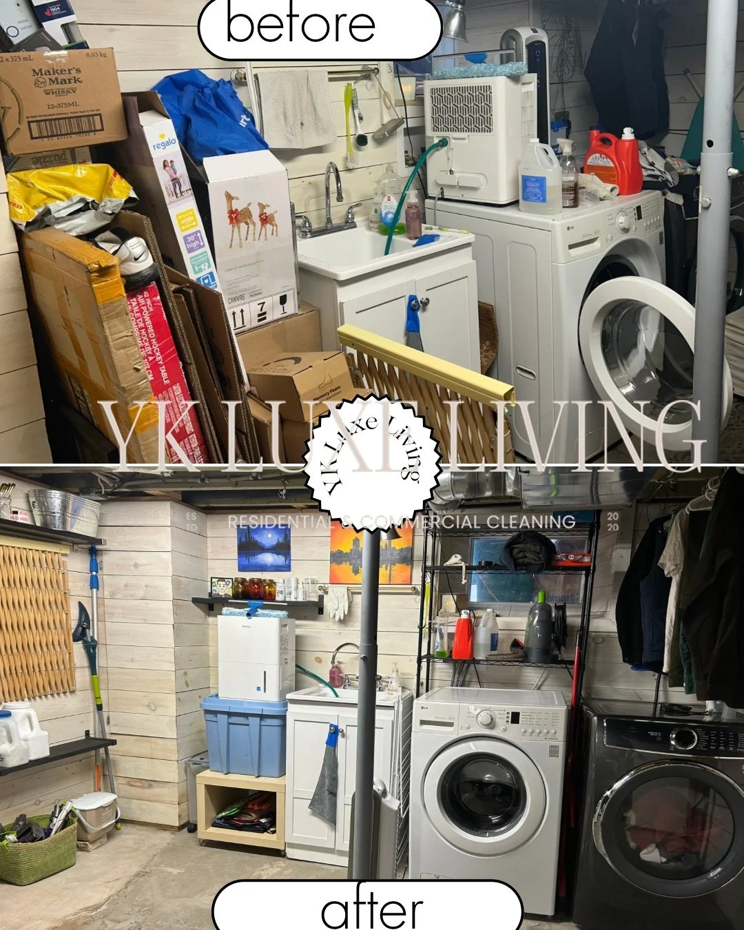 𝗕𝗮𝘀𝗲𝗺𝗲𝗻𝘁 𝗥𝗲𝘀𝗲𝘁 𝗶𝗻 𝗞𝗶𝘁𝗰𝗵𝗲𝗻𝗲𝗿-𝗪𝗮𝘁𝗲𝗿𝗹𝗼𝗼
Professional basement organization and deep cleaning transforming cluttered storage into a clean, functional space.
Services: basement reset, decluttering, storage optimization, lau