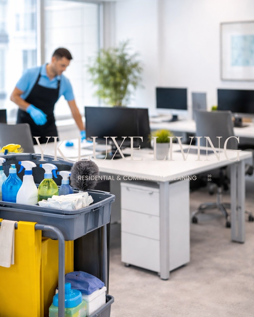 Commercial Cleaning Services in Kitchener-Waterloo

Looking for a reliable commercial cleaning company in Kitchener, Waterloo, or Cambridge?

At YK Luxe Living, we provide professional cleaning services for businesses that need consistent, high-quali
