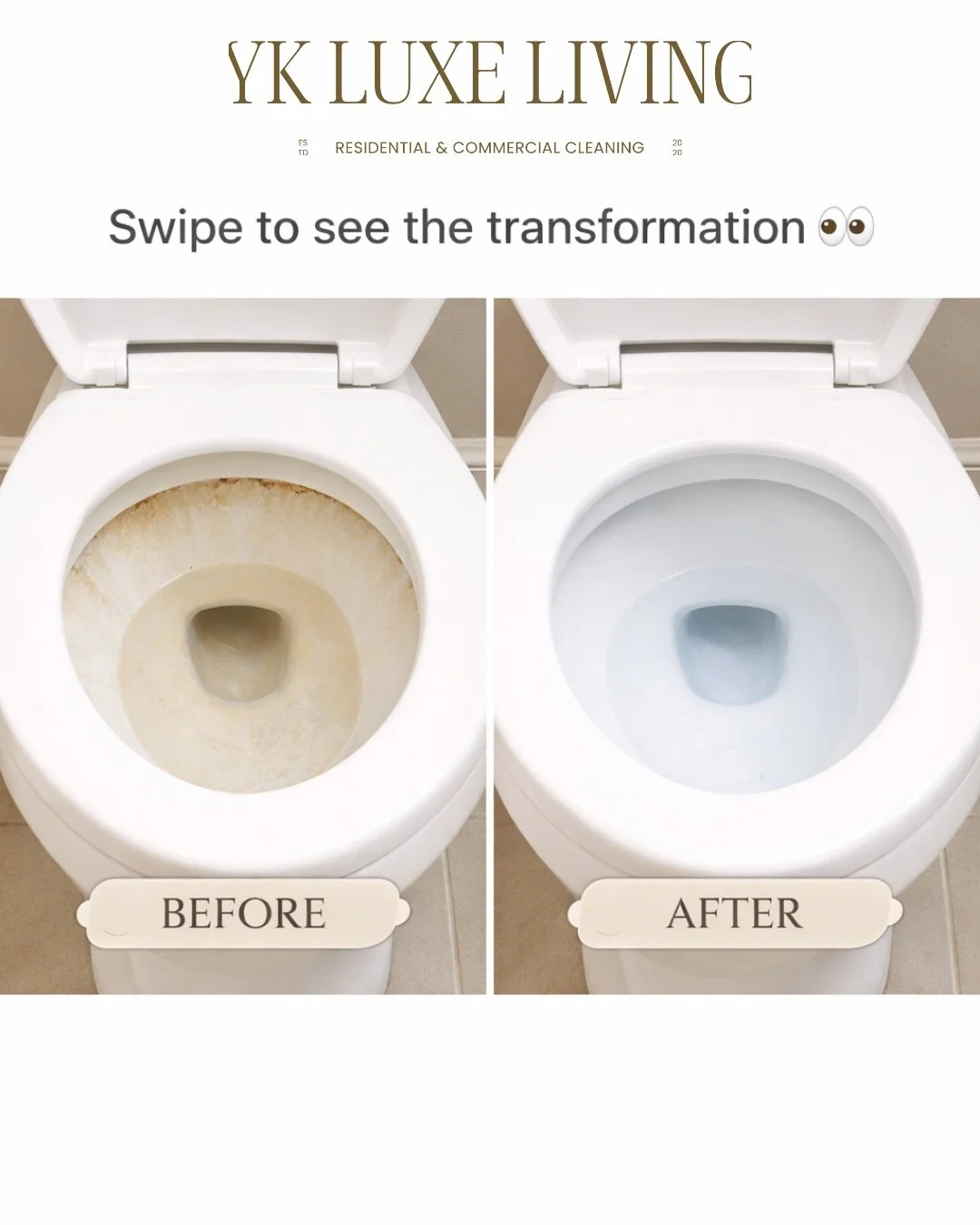 Swipe to see the transformation 👀

This is what a true deep cleaning service in Kitchener-Waterloo looks like.

From hard water buildup to kitchen grease and hidden grime &mdash; we focus on the details most people overlook.

At YK Luxe Living Inc.,