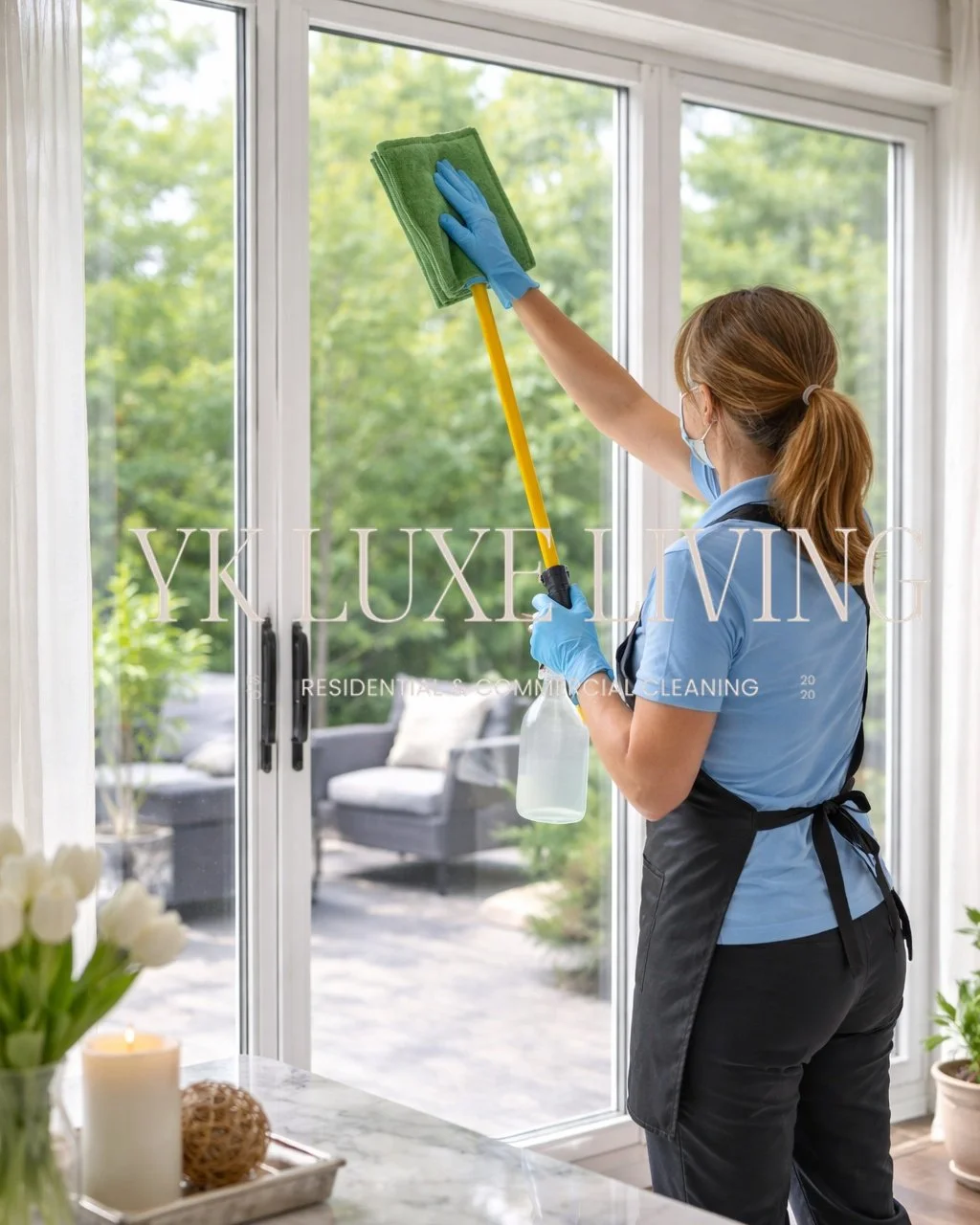 Interior and low Window Cleaning in Kitchener-Waterloo

Spring is here , and nothing transforms a space faster than clean, streak-free windows.

At YK Luxe Living Inc., we now offer interior and low-level window cleaning in Kitchener-Waterloo, perfec