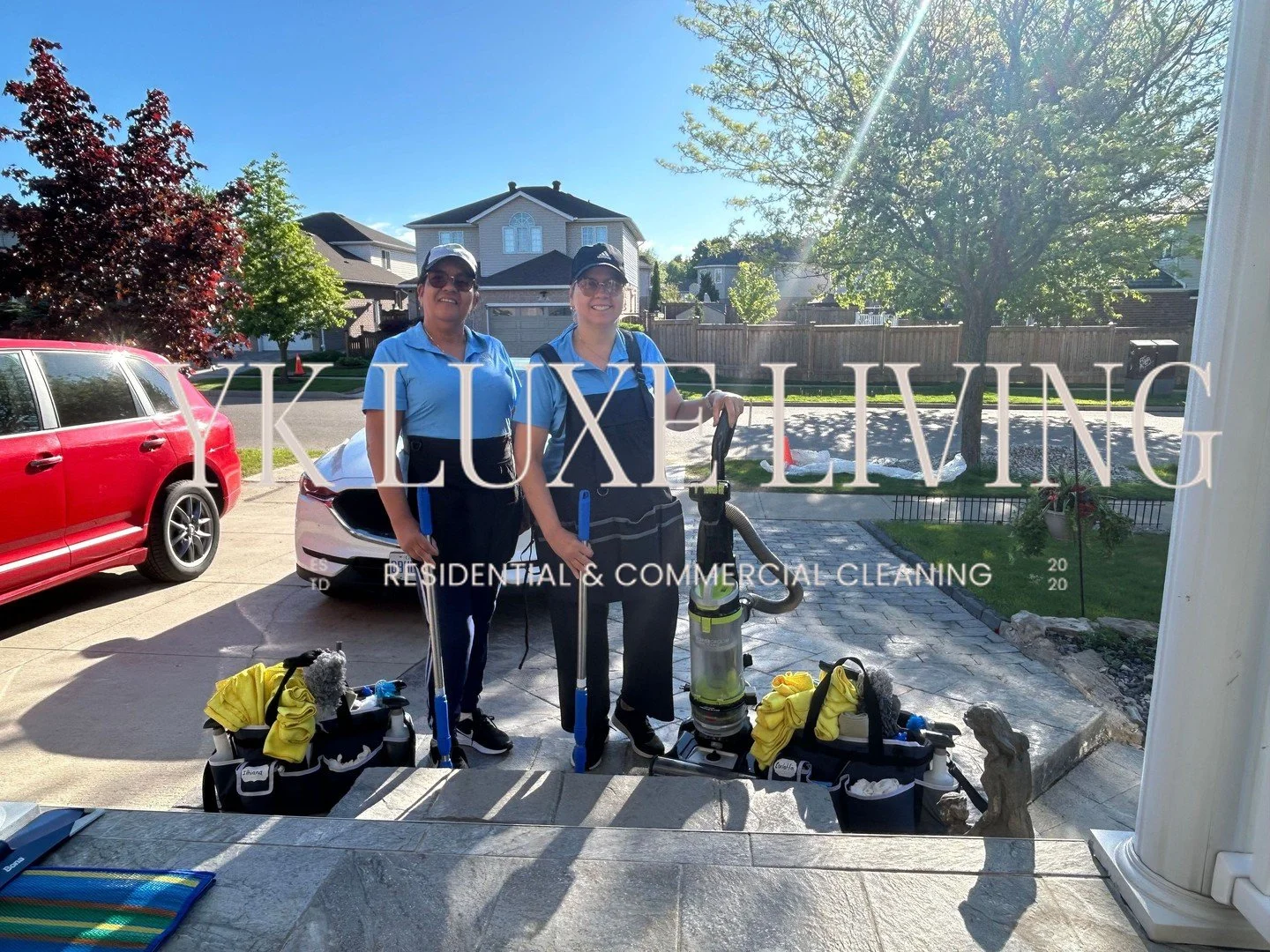 Meet part of the YK Luxe Living team ✨🧼💙

The cleaning kits are packed, the vacuums are charged, and the team is ready to head out and make homes sparkle across Kitchener-Waterloo today 

Behind every clean home is a hardworking team that truly car