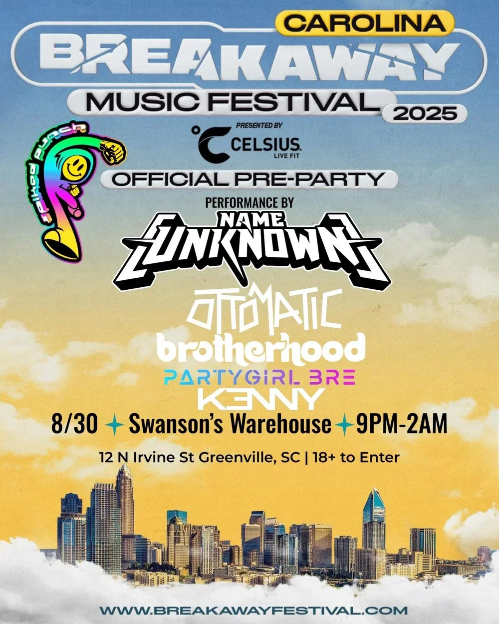 BREAKAWAY CAROLINA : Official Pre-Party